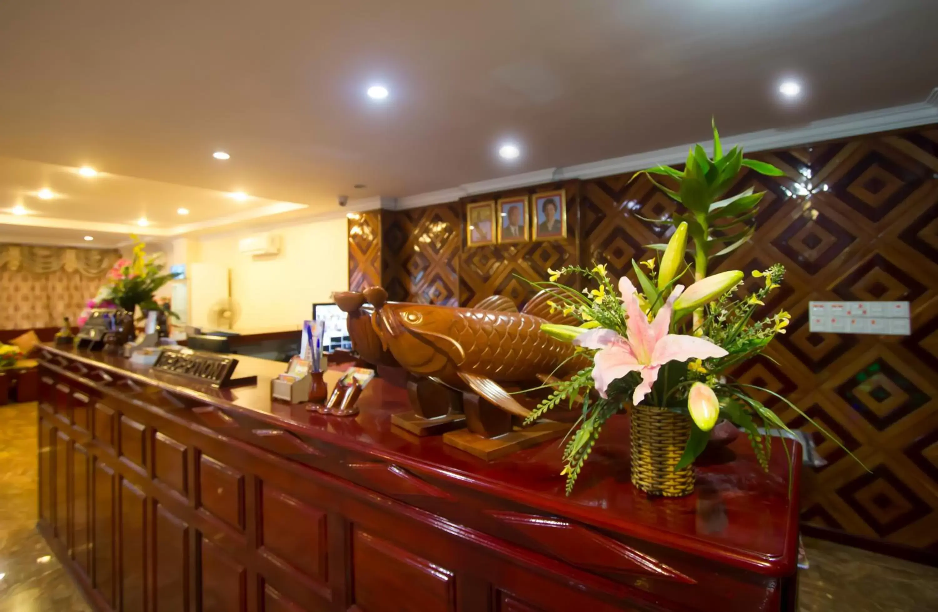 Lobby or reception, Restaurant/Places to Eat in Good Luck Day Hotel & Apartment