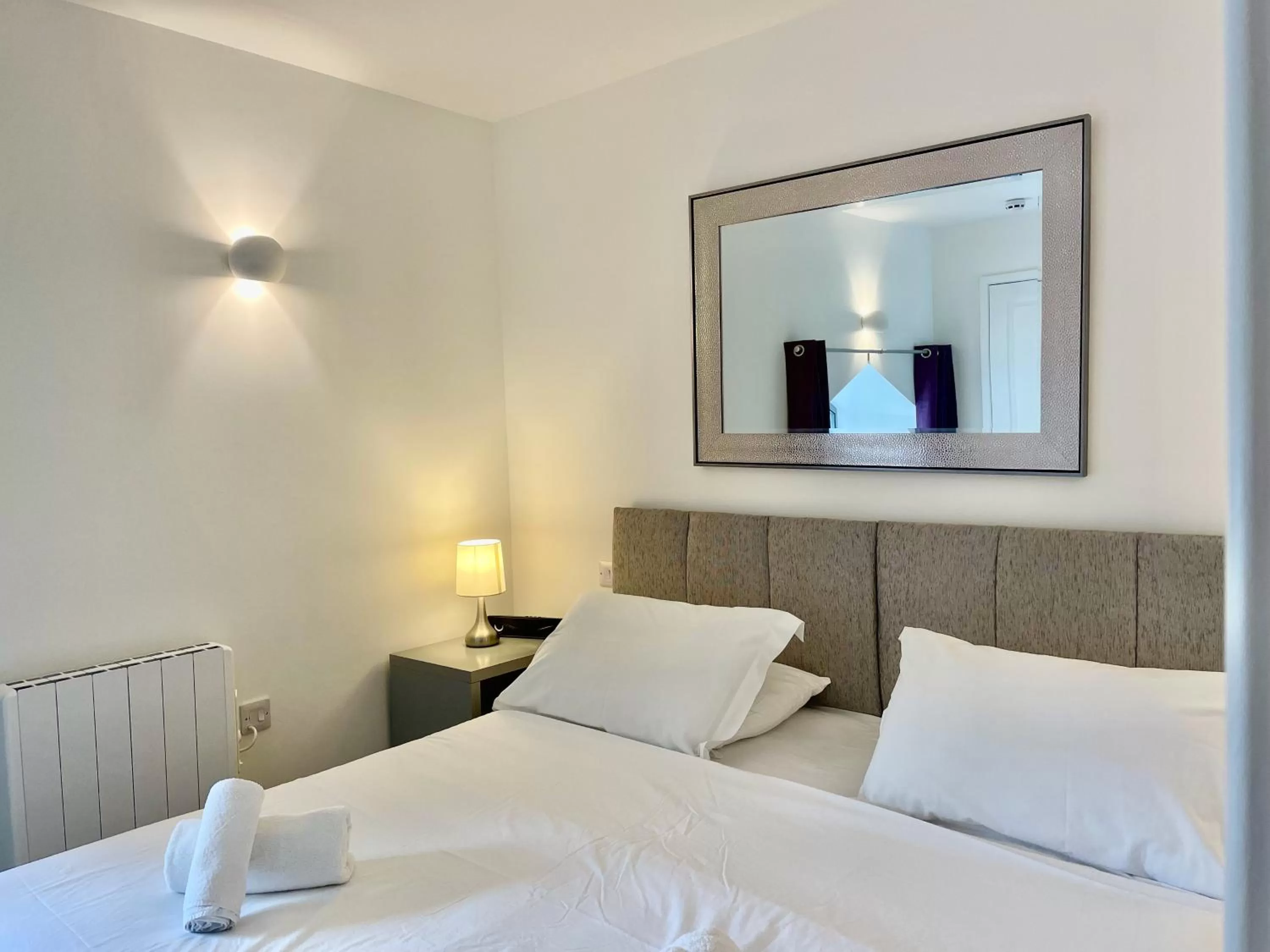 Bedroom, Bed in Strawberry line, flat 2