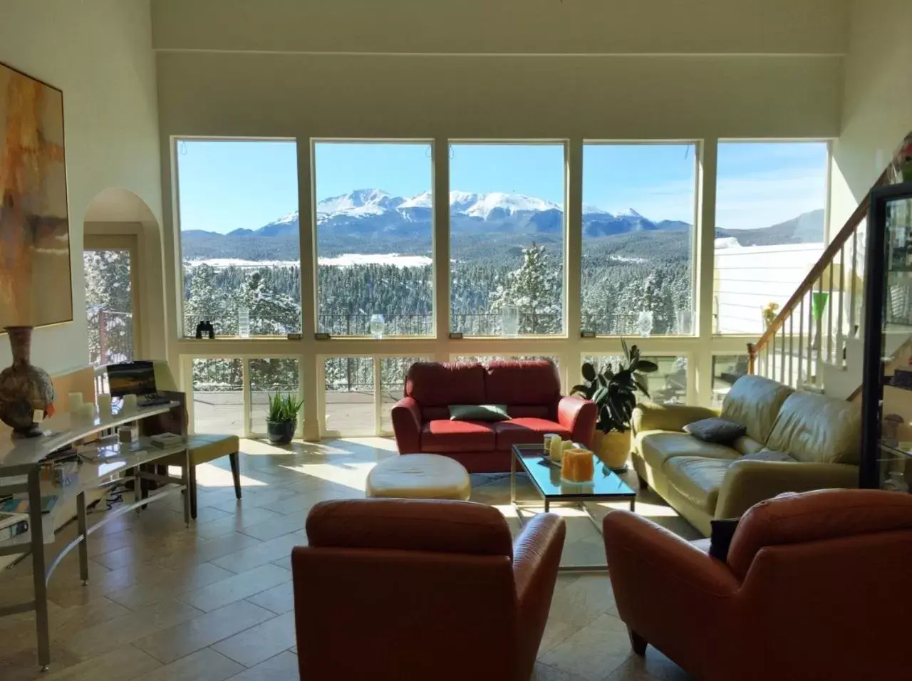 Living room, Mountain View in Pikes Peak Paradise Bed and Breakfast