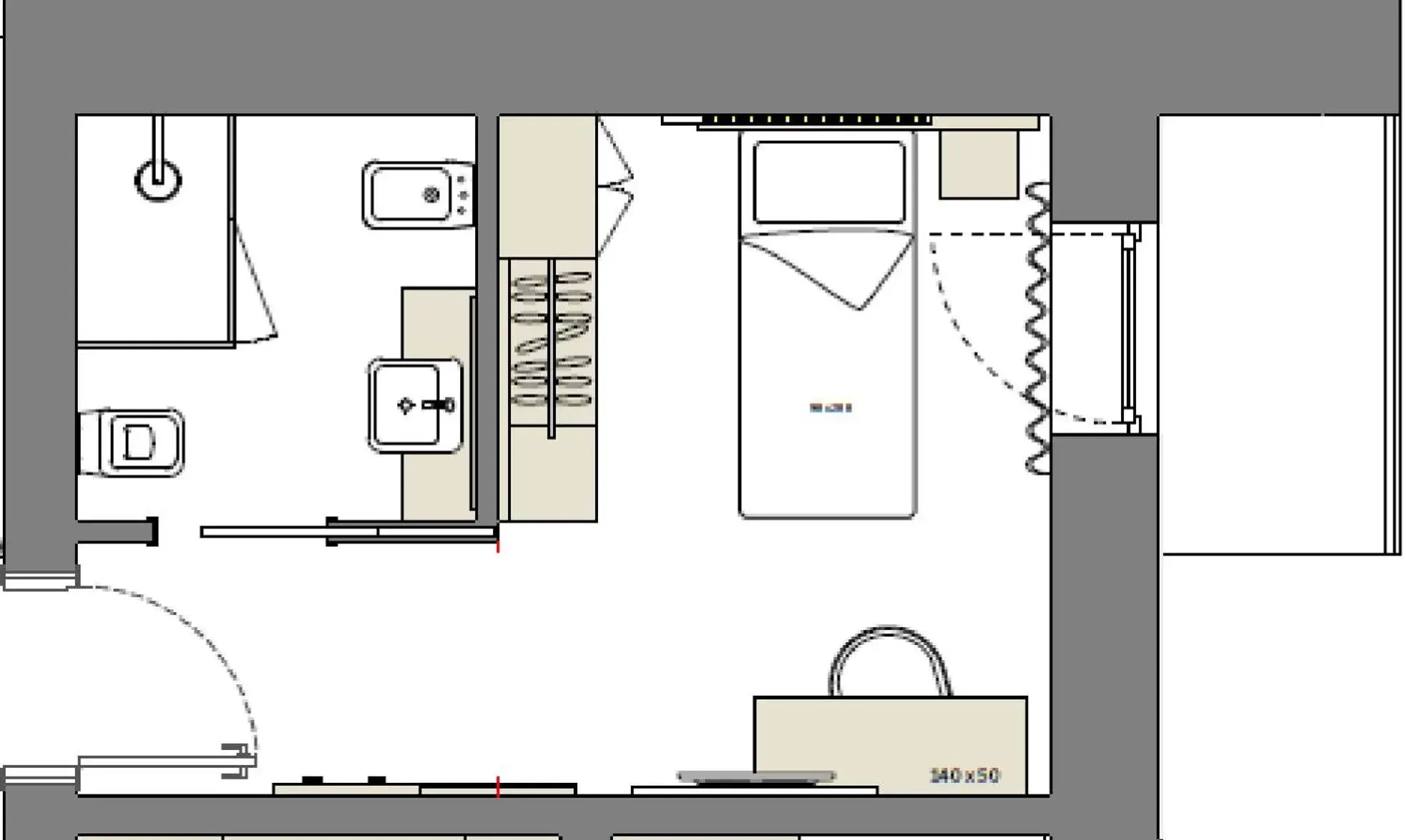 Photo of the whole room, Floor Plan in Residence Garni Hotel Vineus