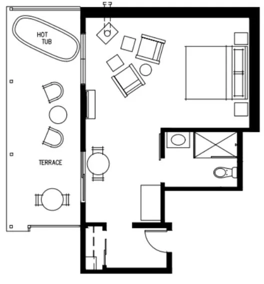 Floor plan in The Setting Inn Willamette Valley