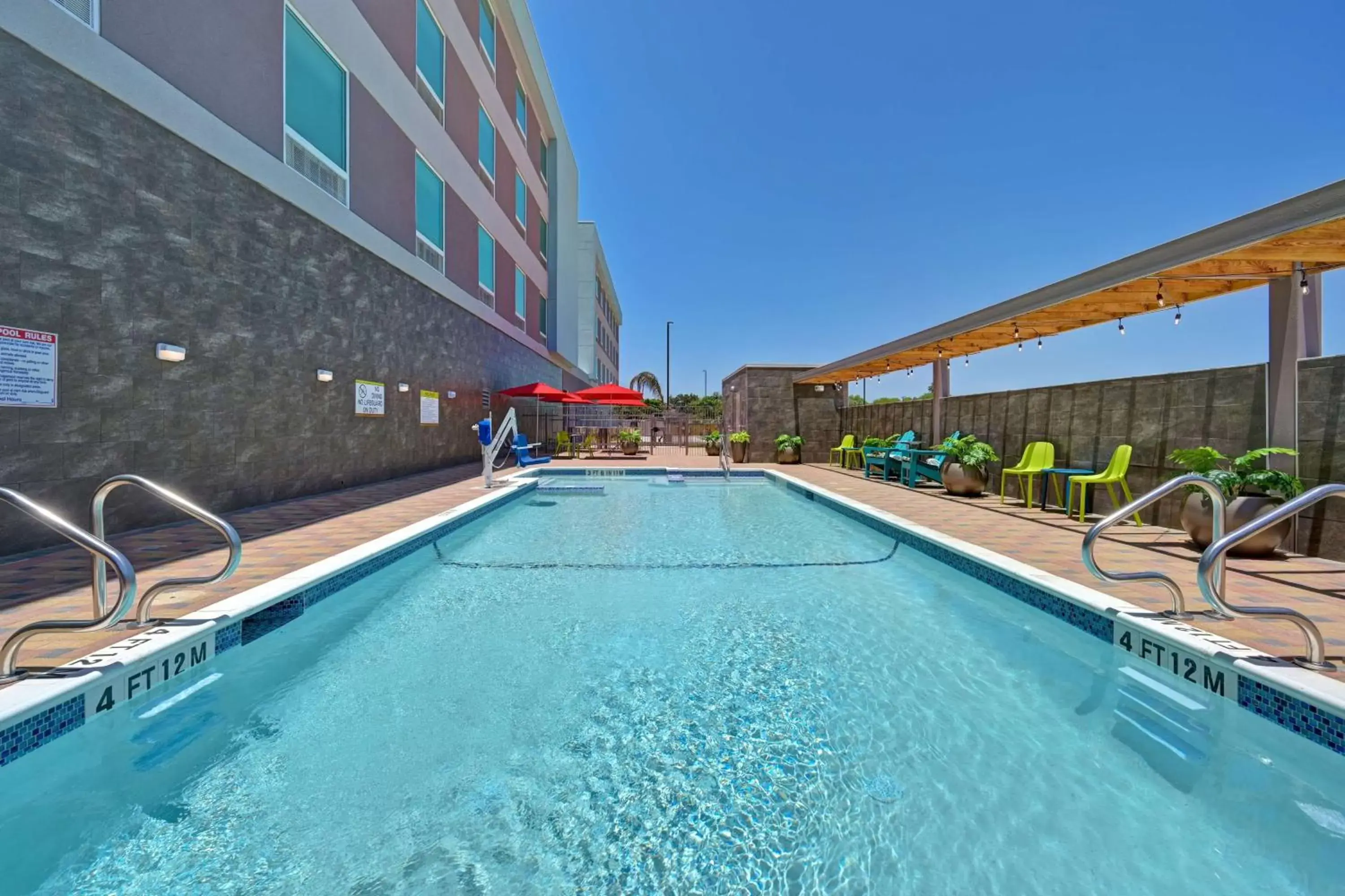 Pool view, Swimming Pool in Home2 Suites Corpus Christi Southeast, Tx