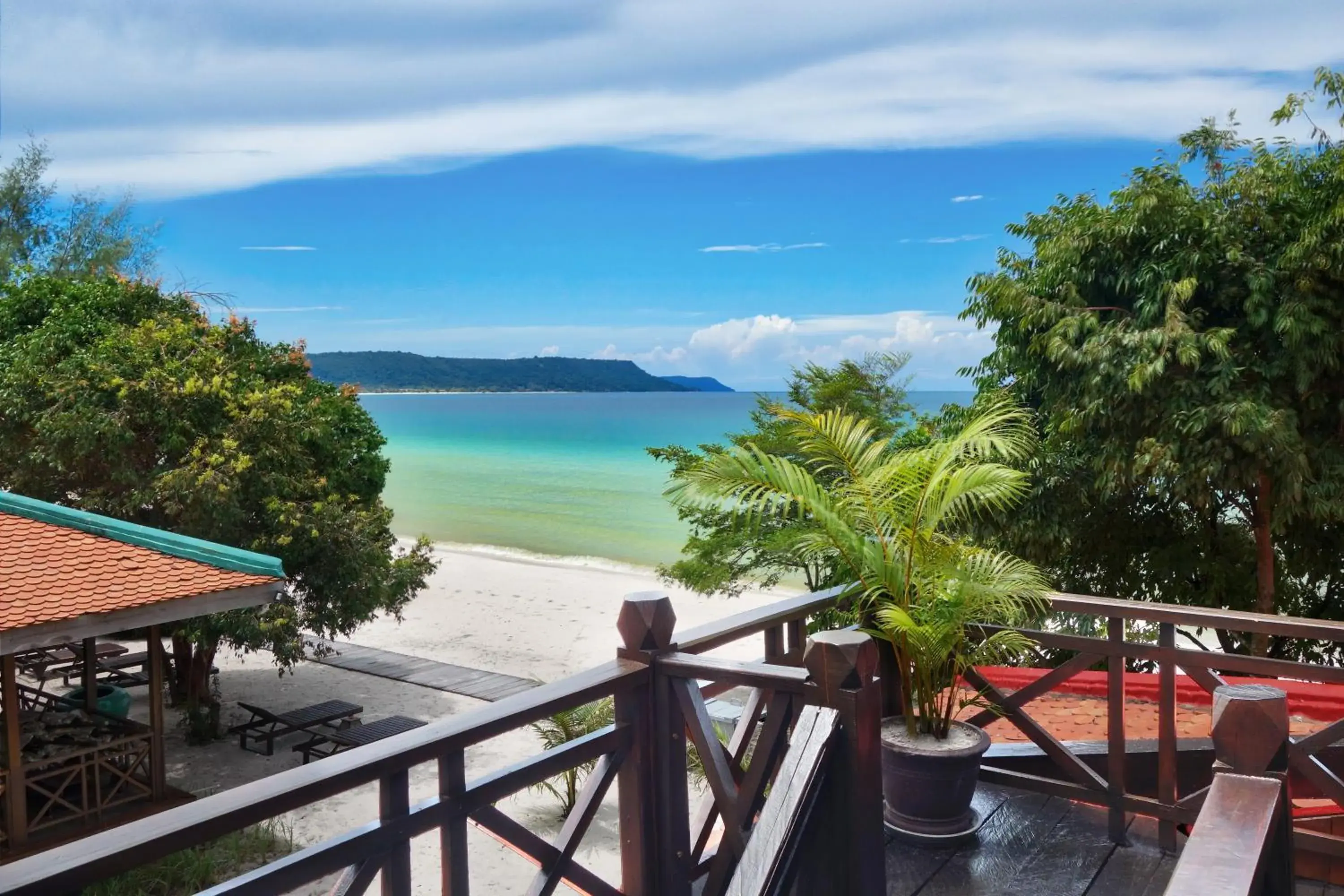 Balcony/Terrace in Sok San Beach Resort