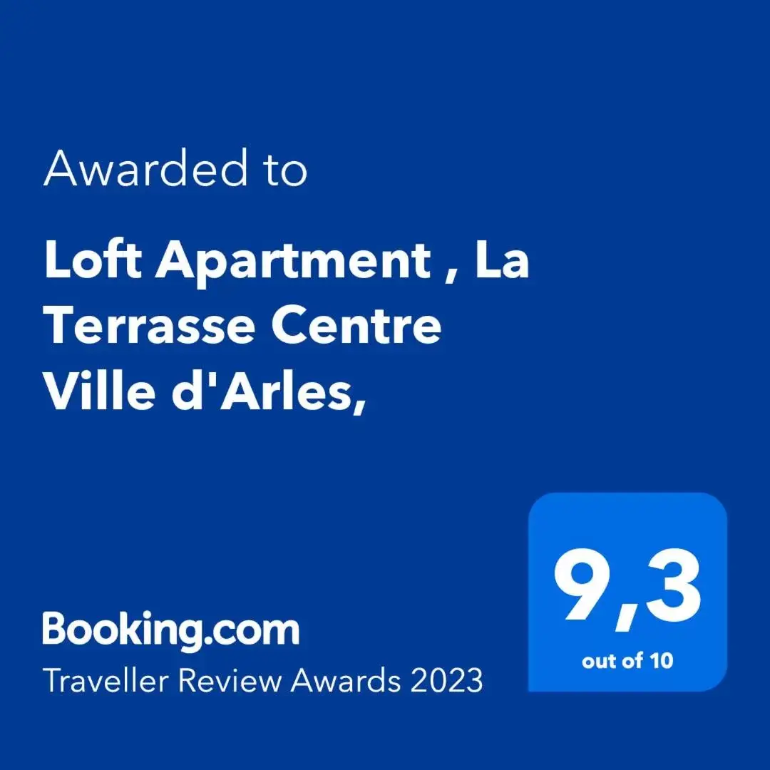 Logo/Certificate/Sign/Award in Loft Apartment , La Terrasse Centre Ville d'Arles,