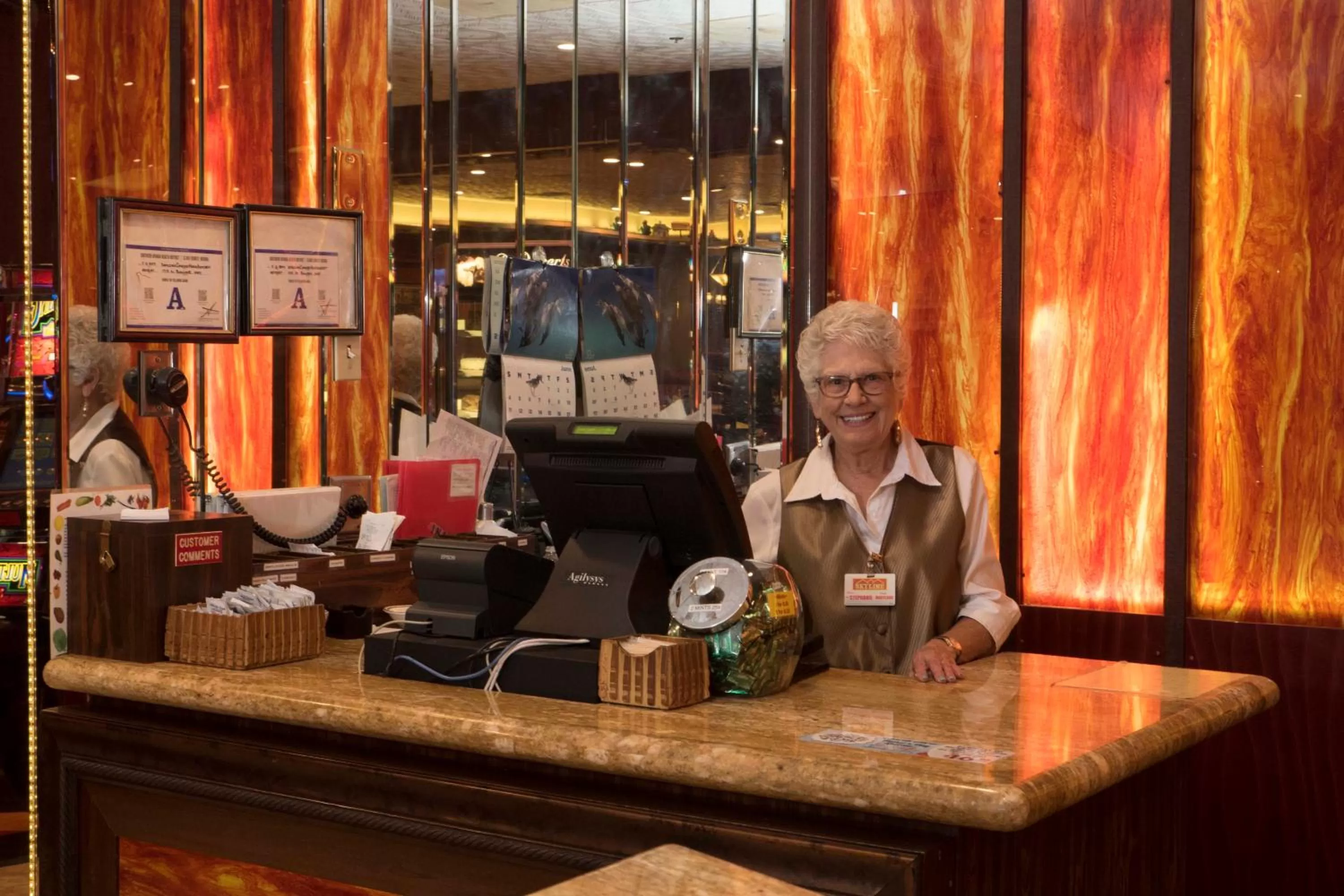 Staff in Skyline Hotel and Casino