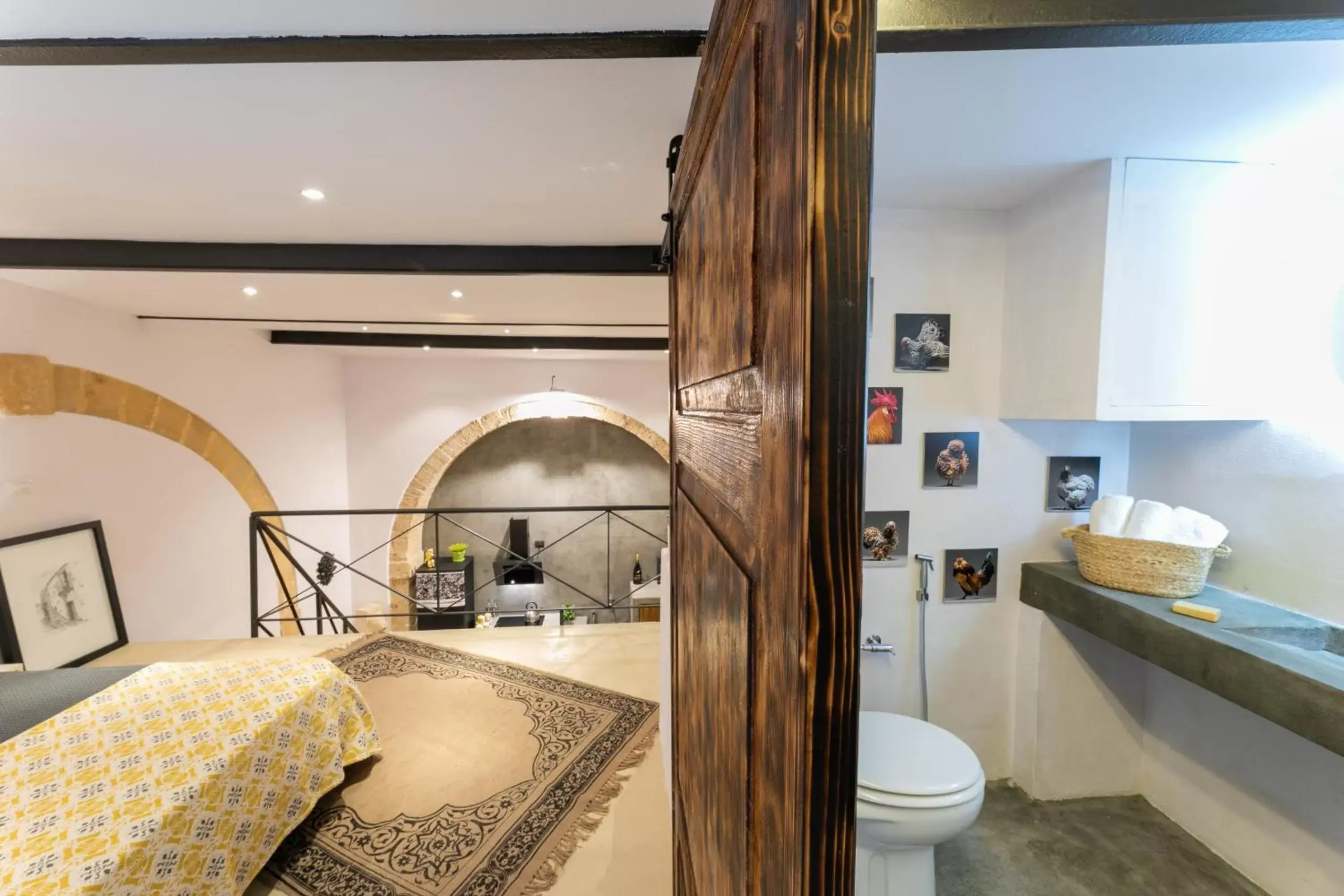 Bedroom, Bathroom in Casa Teia, Exclusive Loft in Ortigia