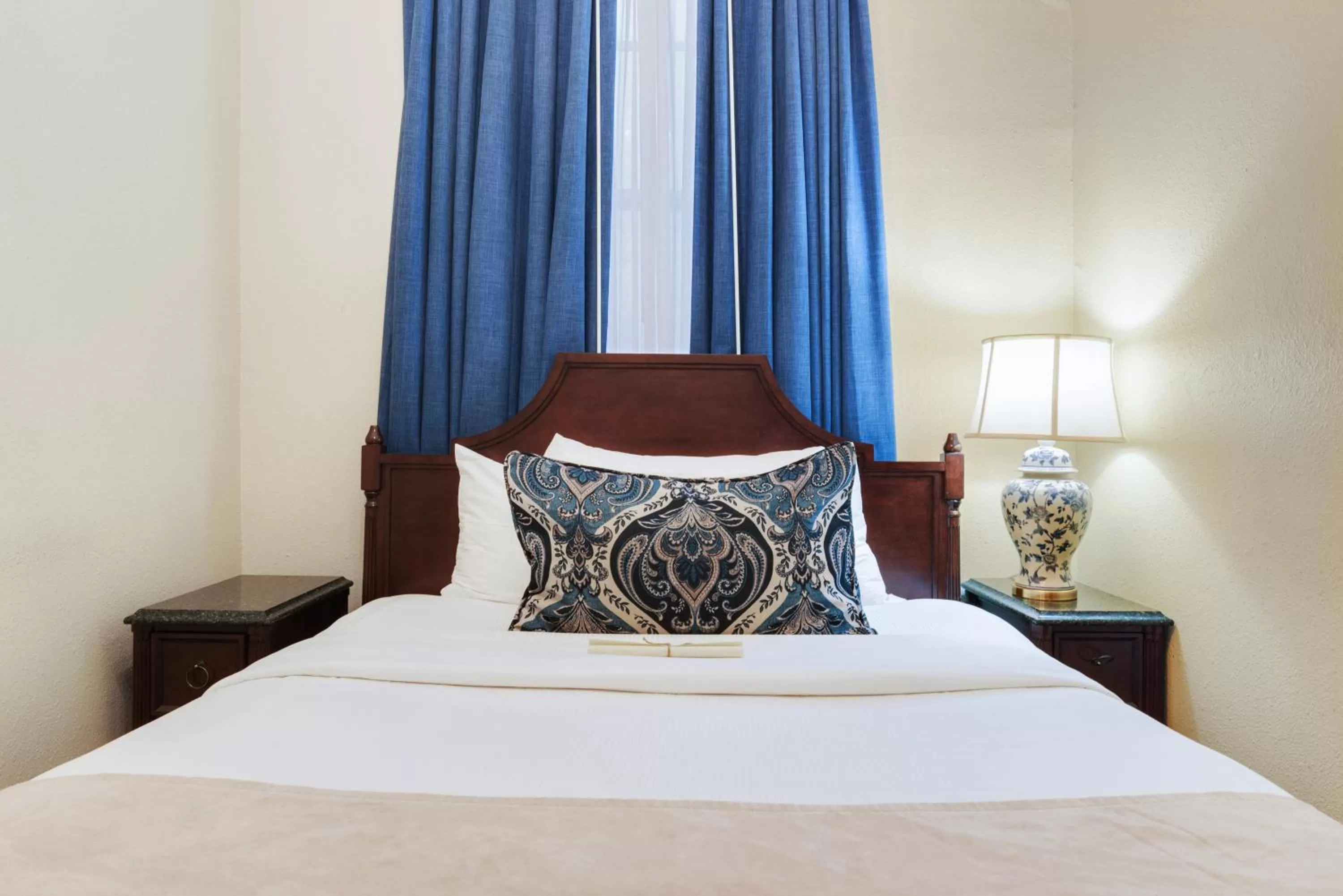 Bed in Andrew Jackson Hotel French Quarter