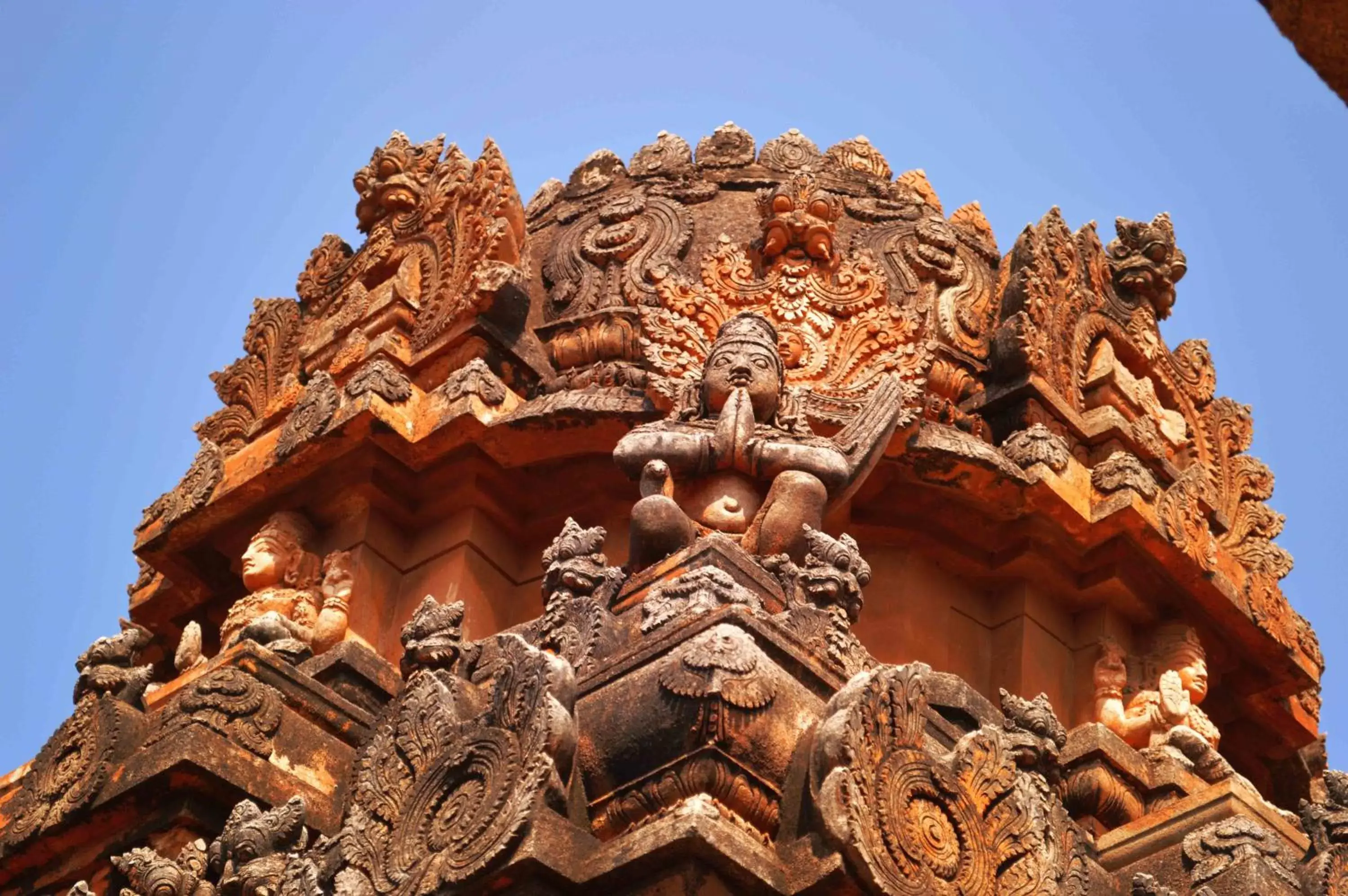 Decorative detail in Malligi,Hampi