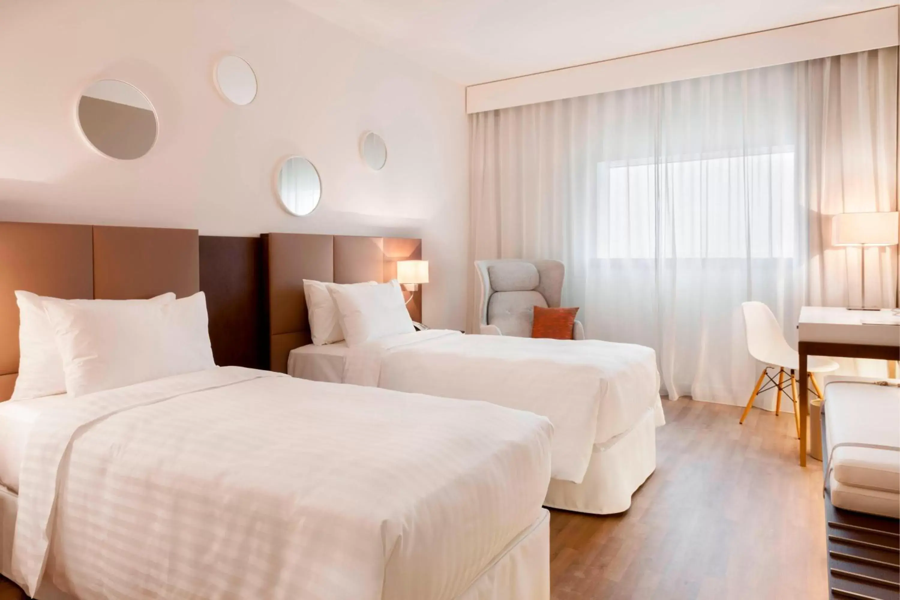 Photo of the whole room, Bed in AC Hotel by Marriott Paris Le Bourget Airport