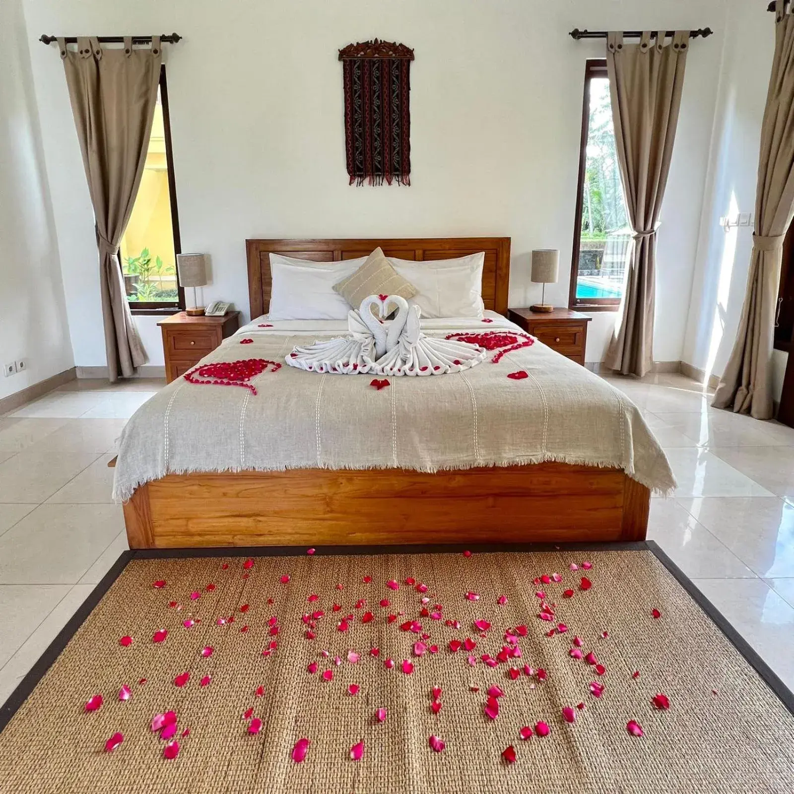 Bedroom, Bed in Kubu Bali Baik Villa & Resort - CHSE Certified