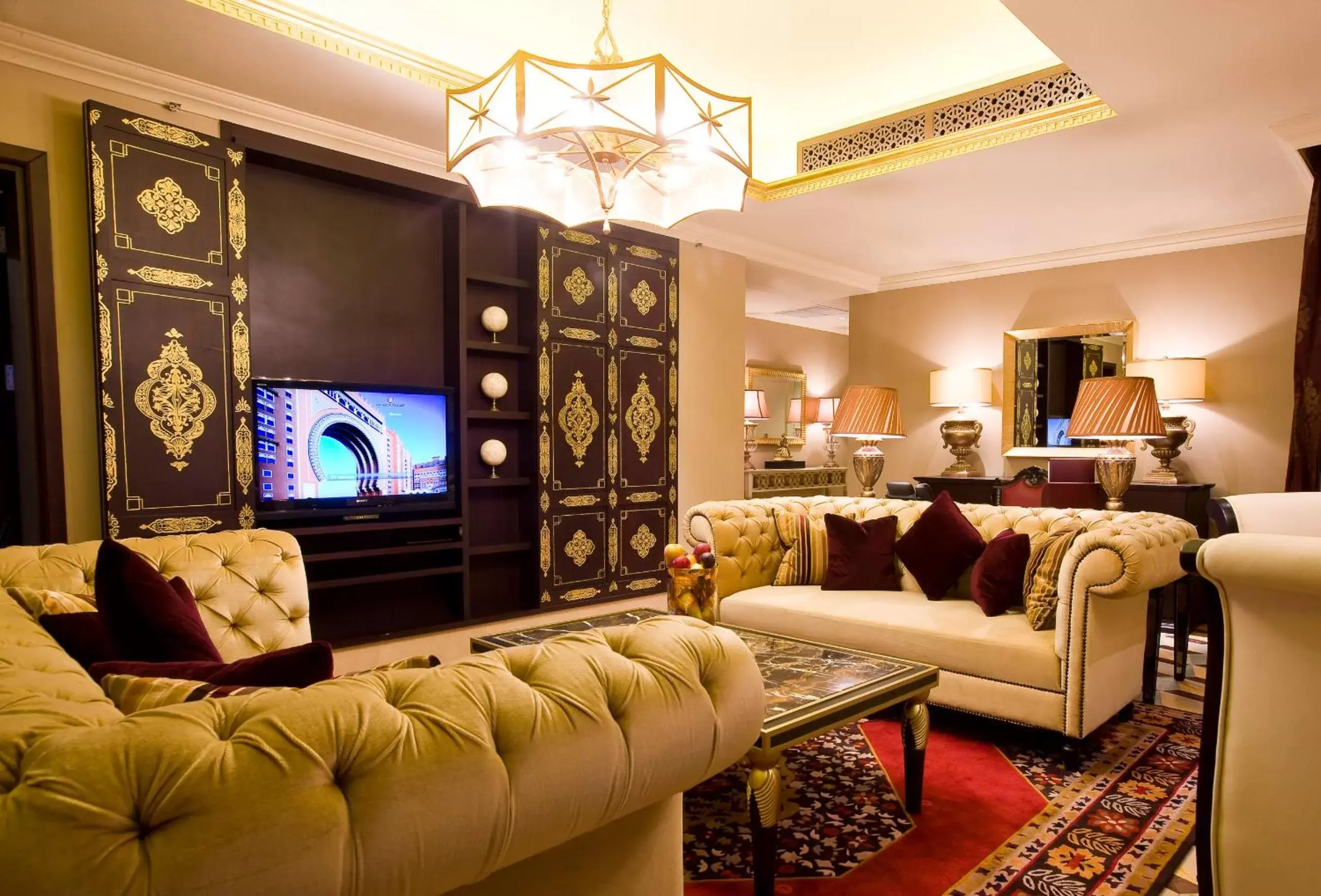 Living room, Seating Area in Oaks Ibn Battuta Gate Dubai
