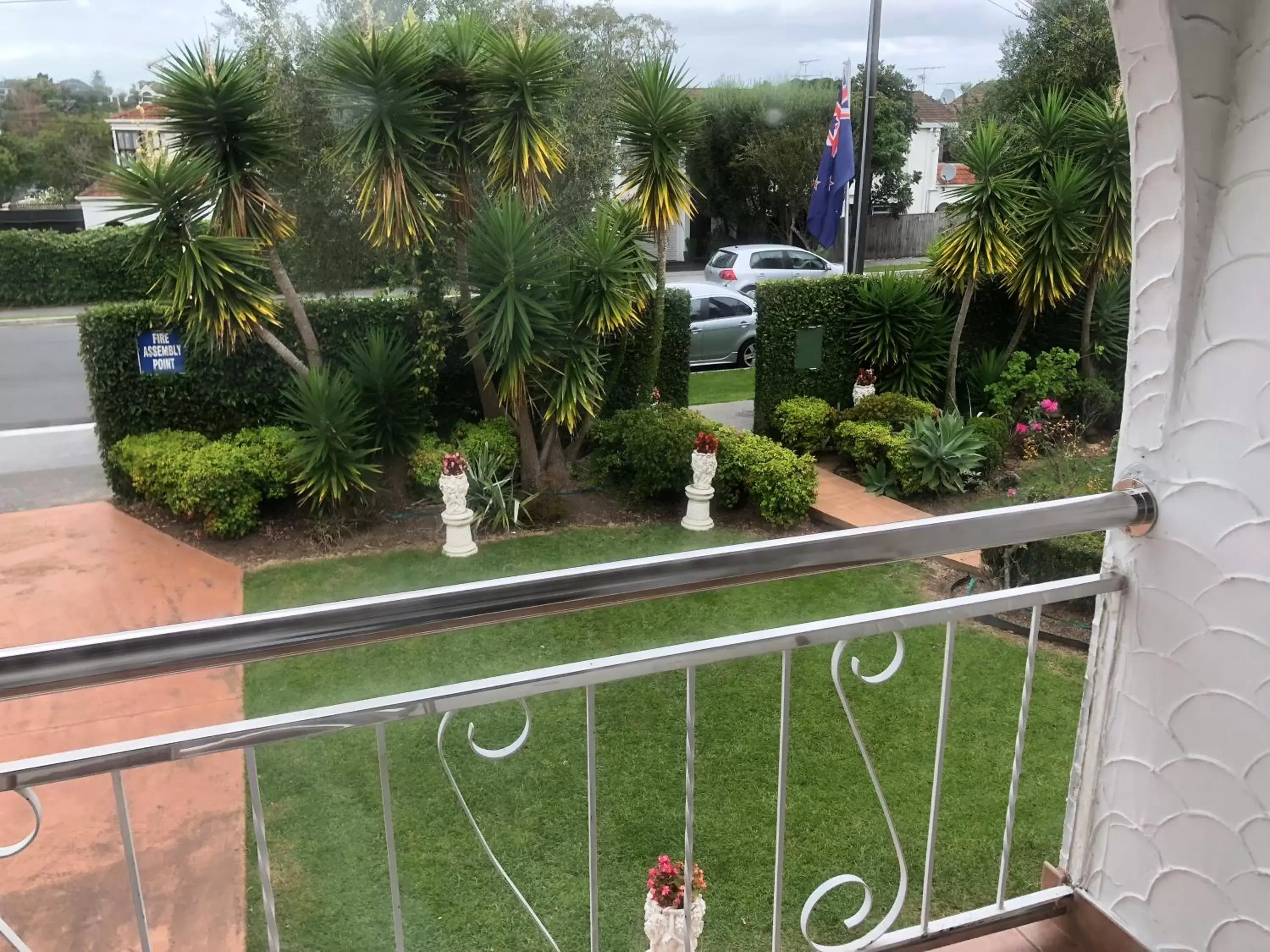 View (from property/room), Balcony/Terrace in Aarangi Motel