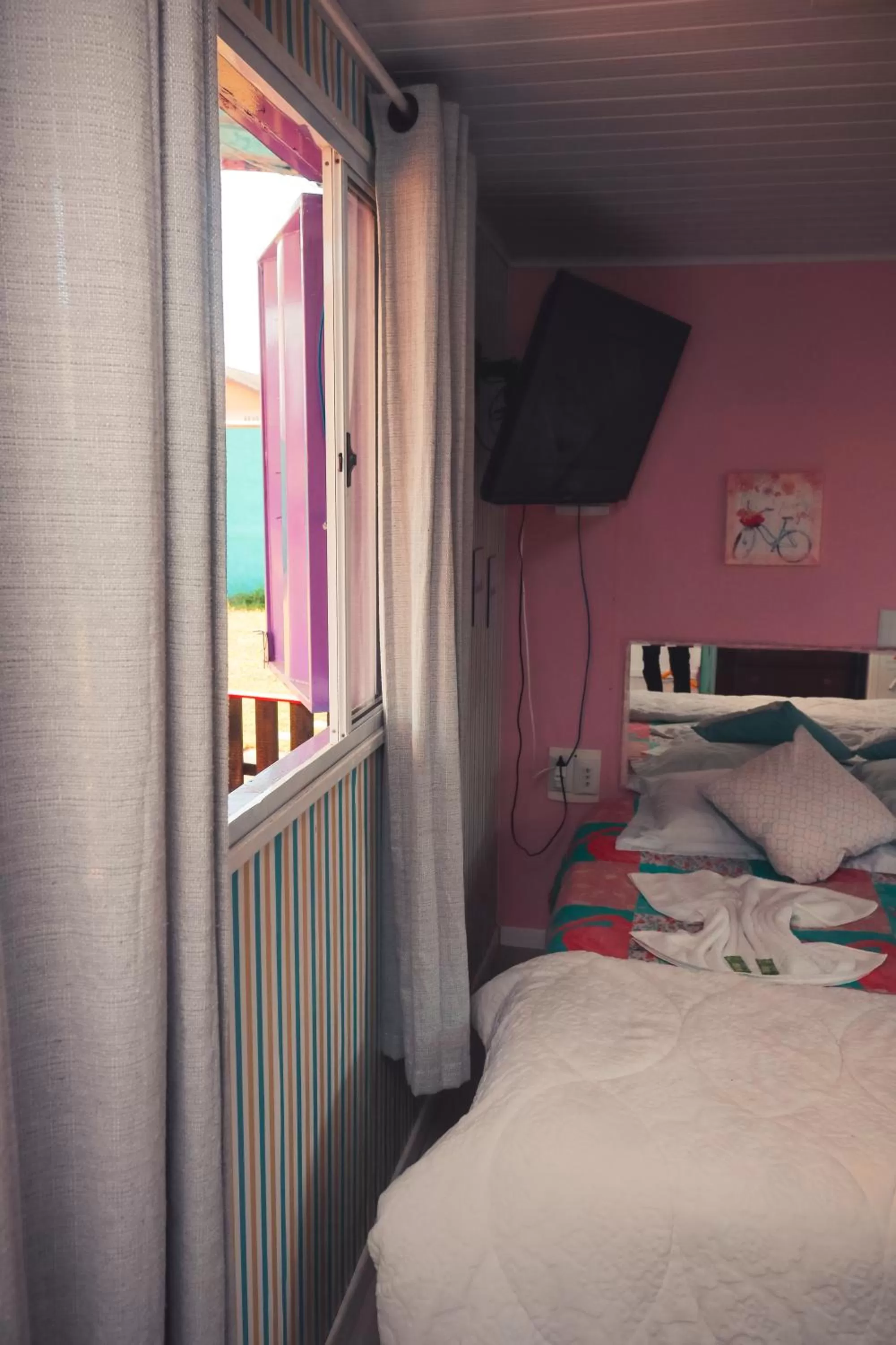 Bed in Pousada OceAnas Frente Mar Estaleiro