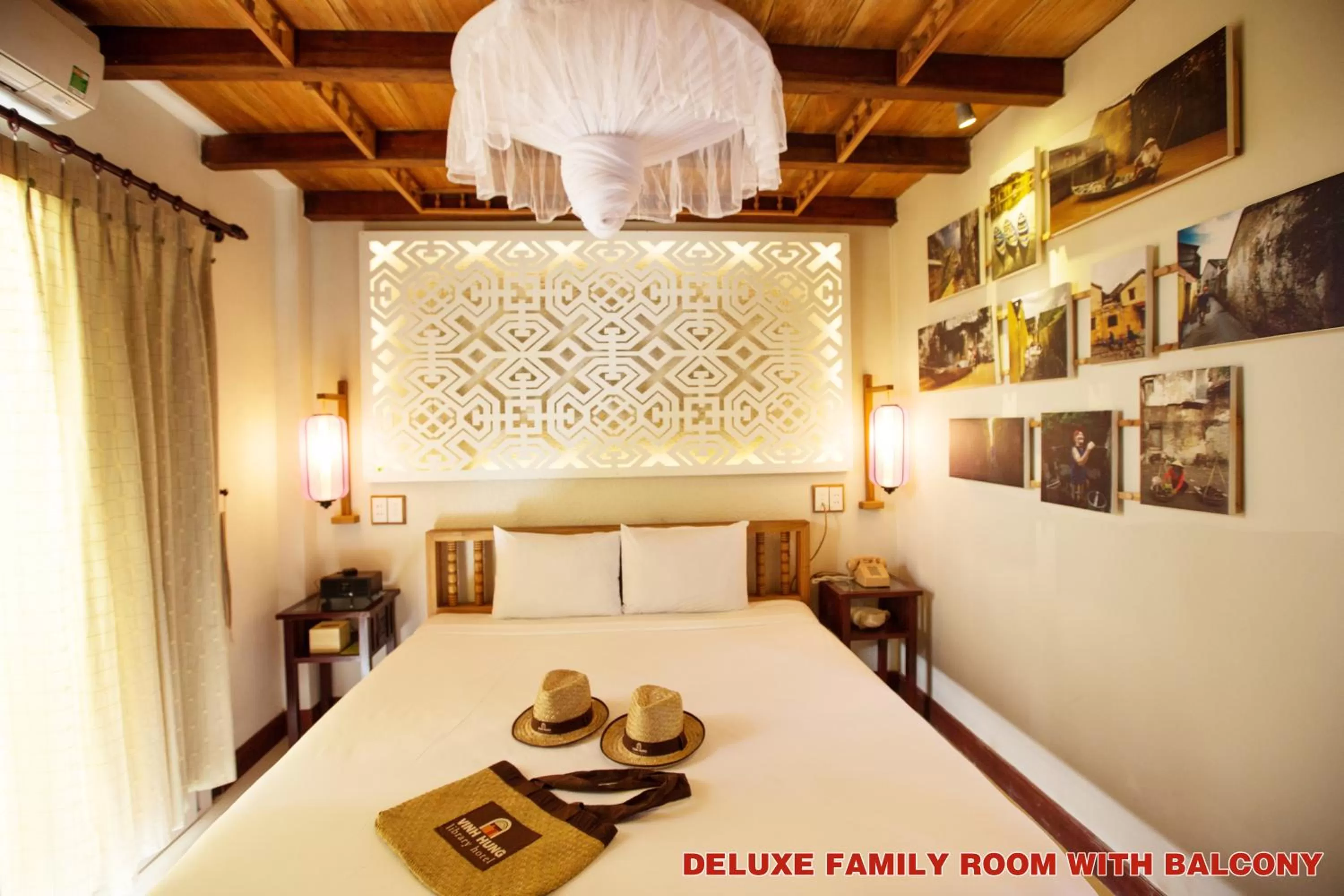 Bed in Hoi An Pho Library Hotel