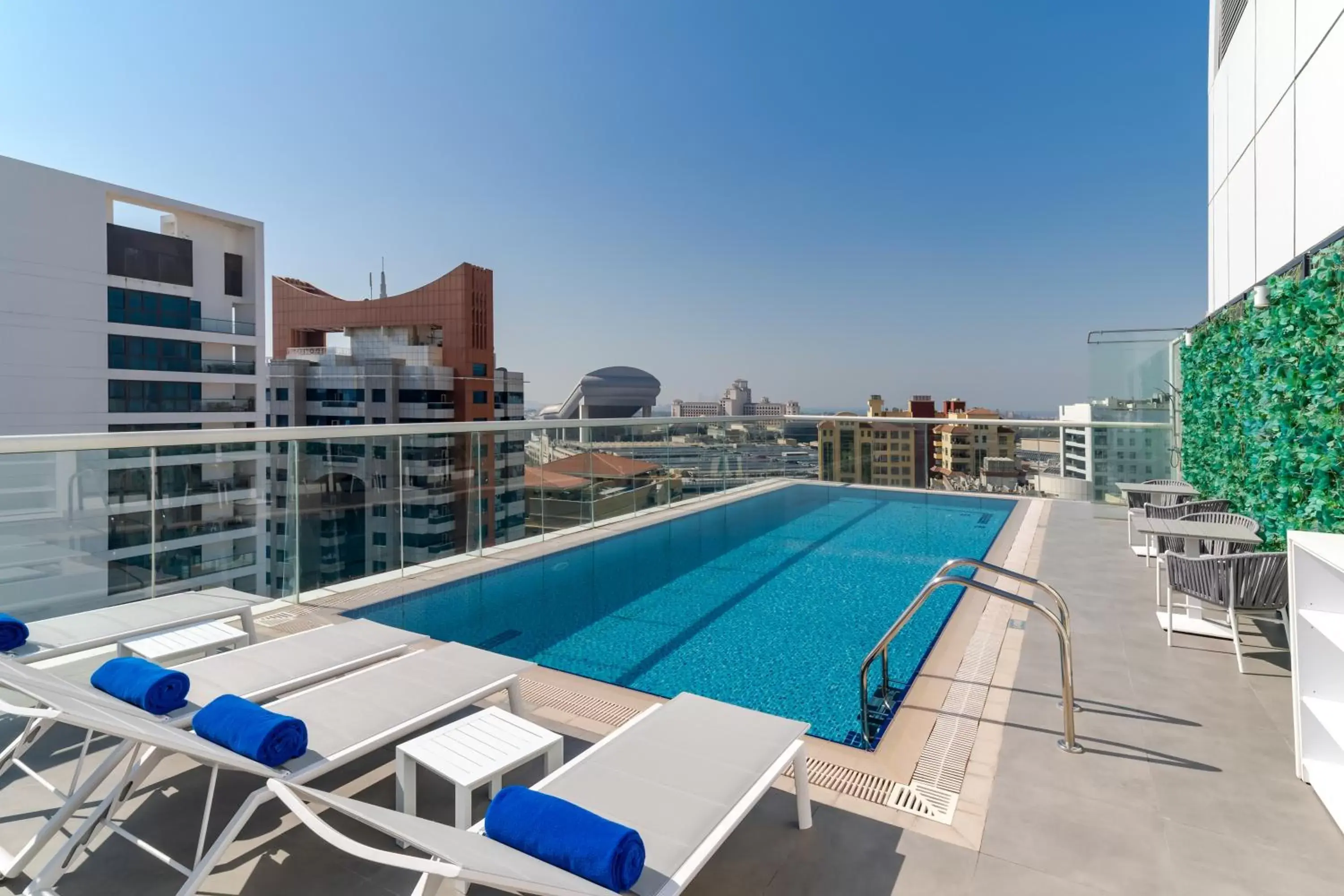 Pool view in Studio M Al Barsha Hotel by Millennium Pool view in Studio M Al Barsha Hotel by Millennium