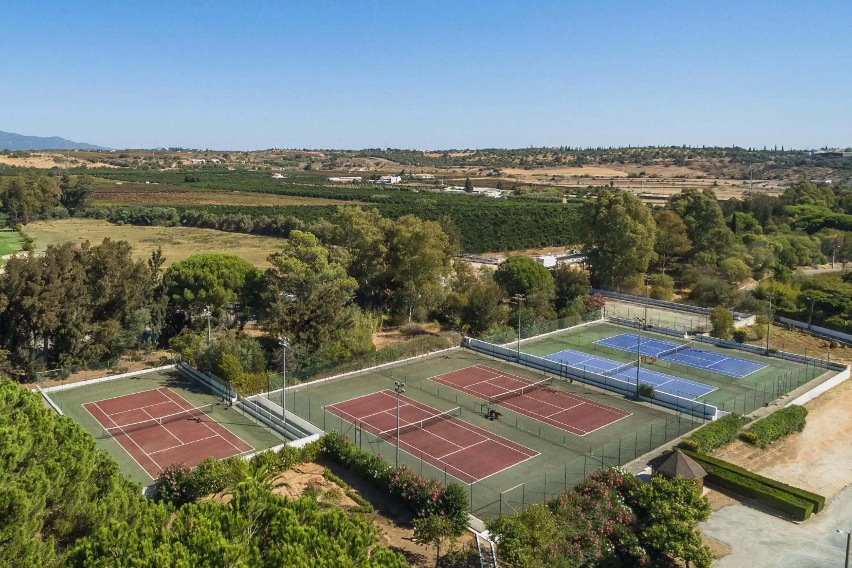 Tennis court, Bird's-eye View in Penina Hotel & Golf Resort