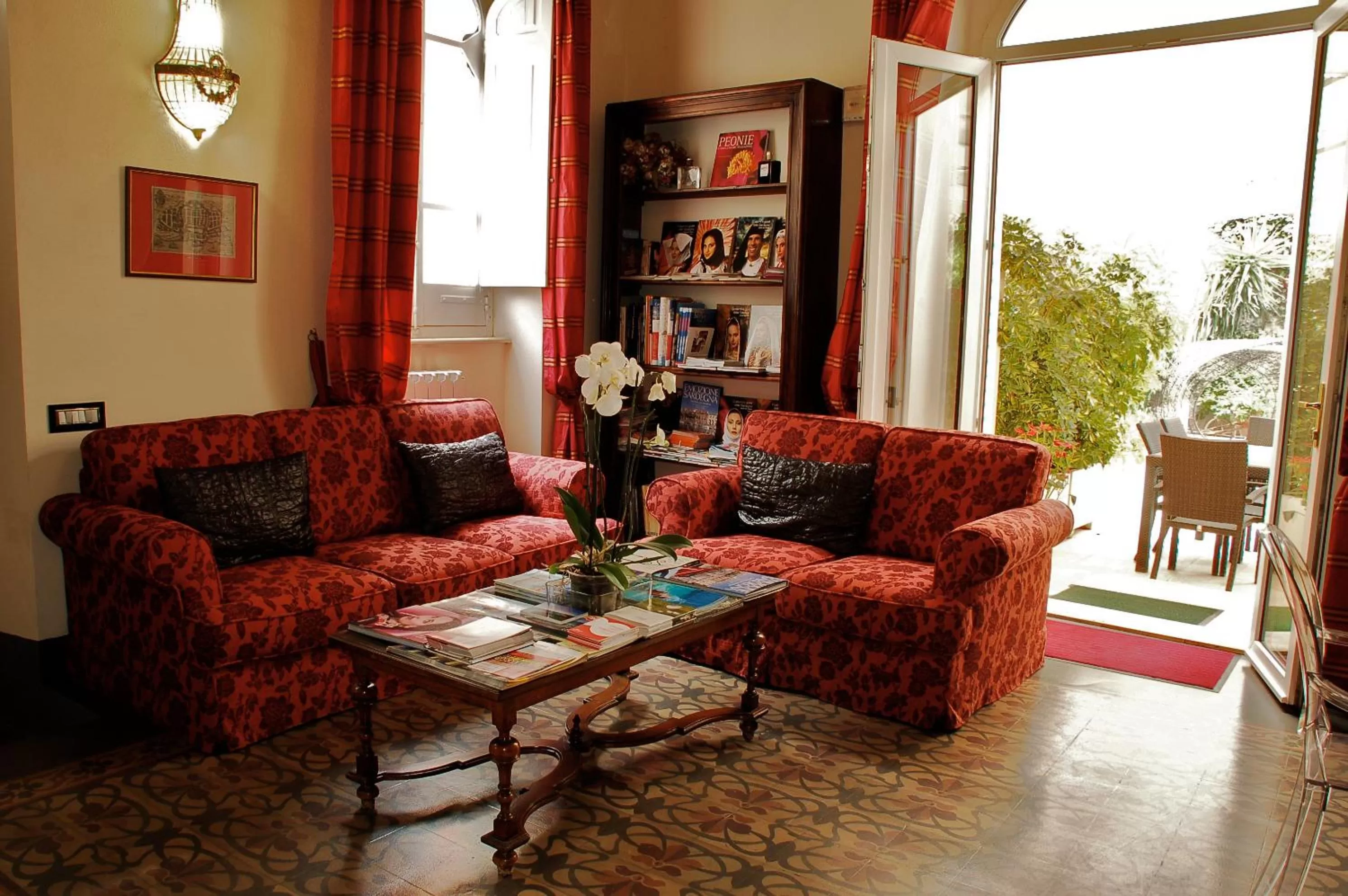 Living room in La Peonia Boutique B&B