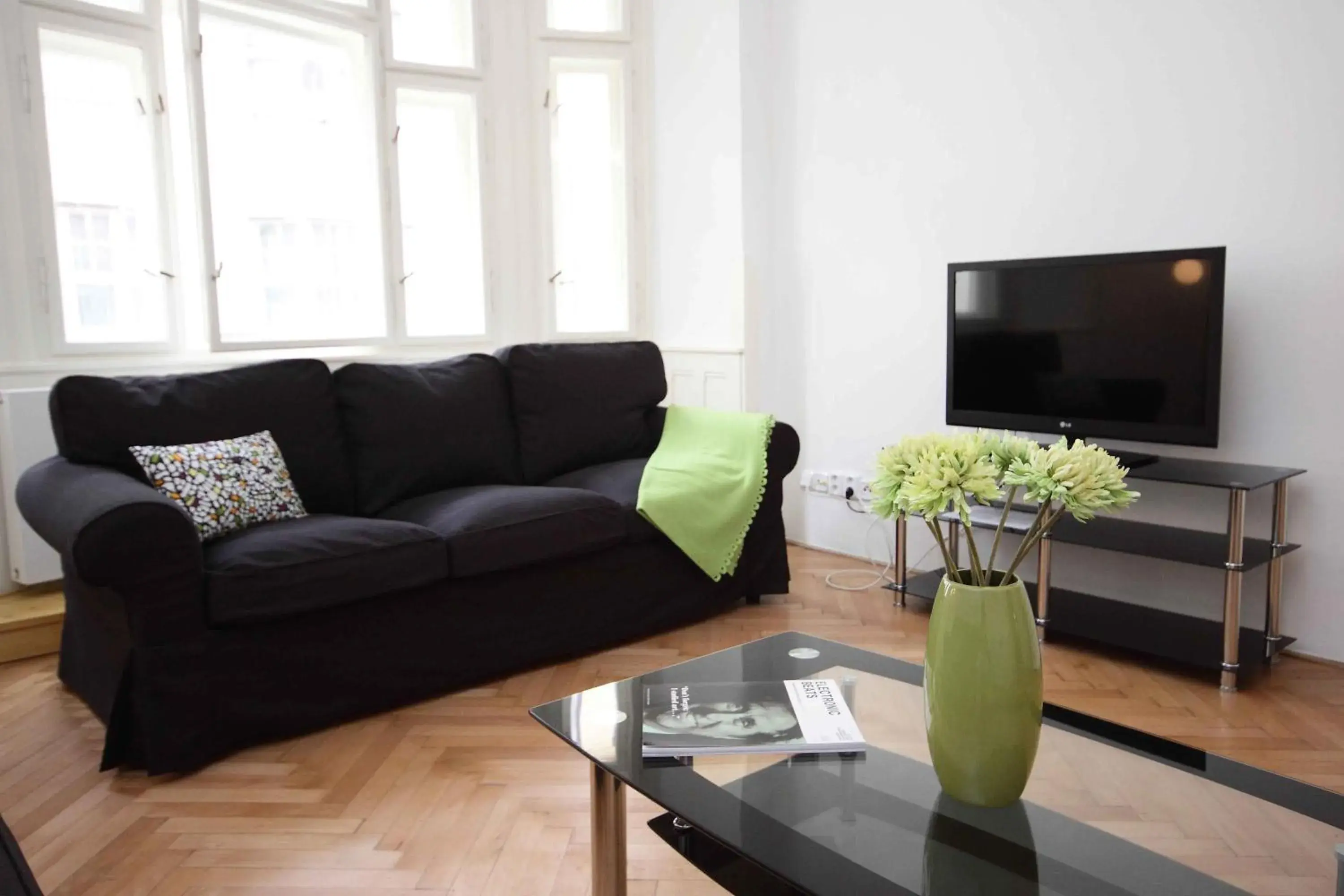 TV and multimedia, Seating Area in Prague Central Exclusive Apartments
