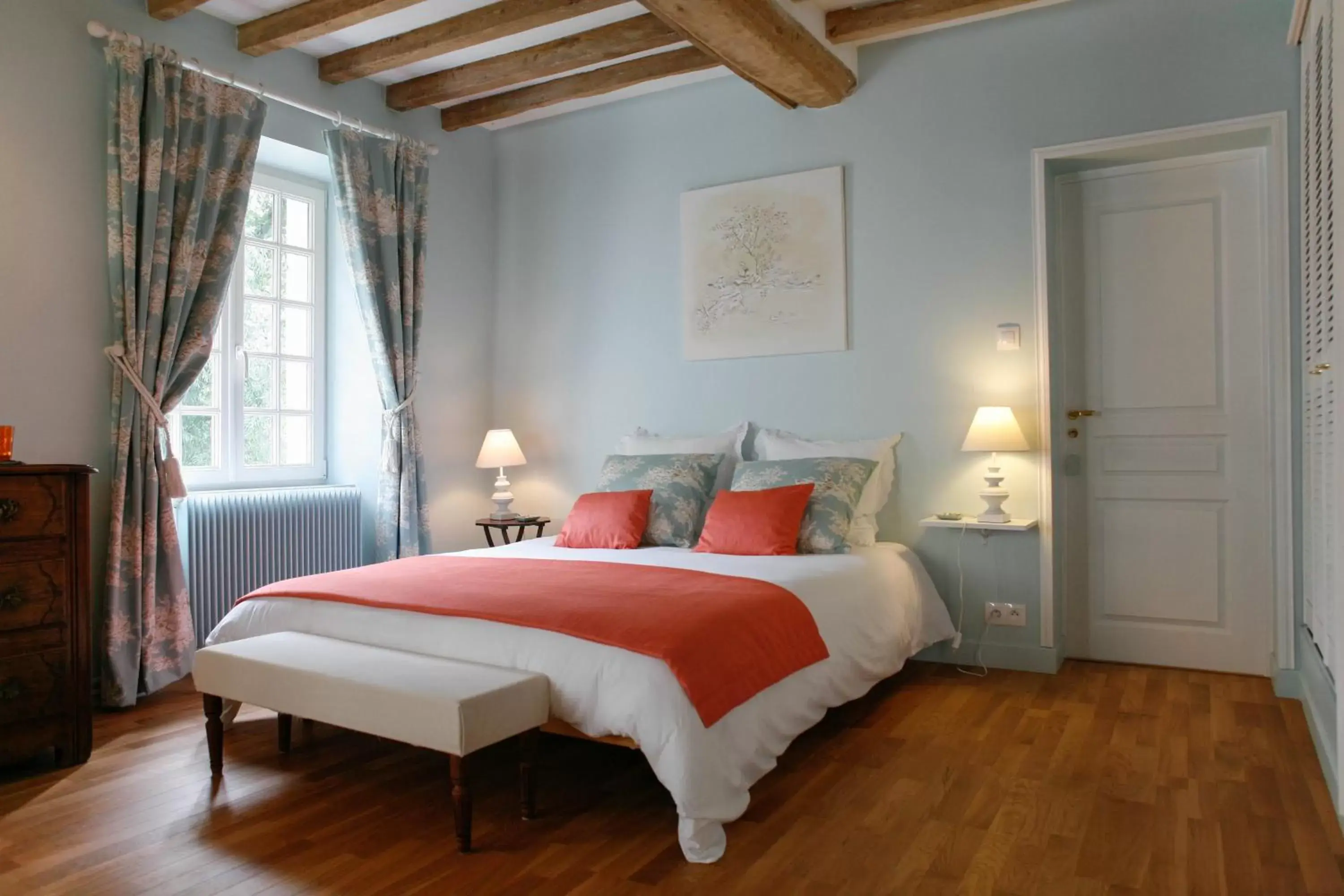 Bedroom, Bed in Chambres d'Hôtes Le Bas Manoir