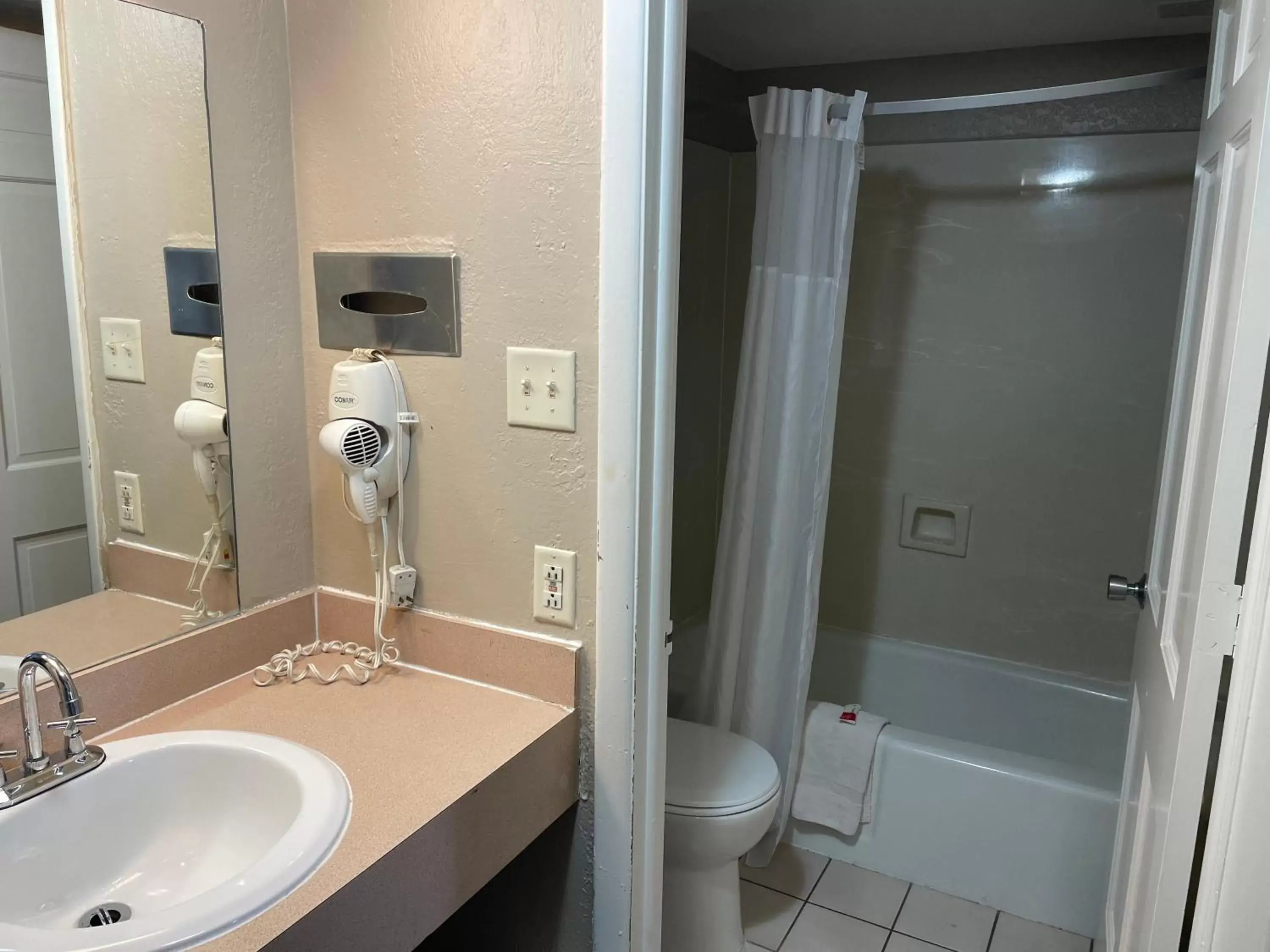 Bathroom in Super 8 by Wyndham Junction City