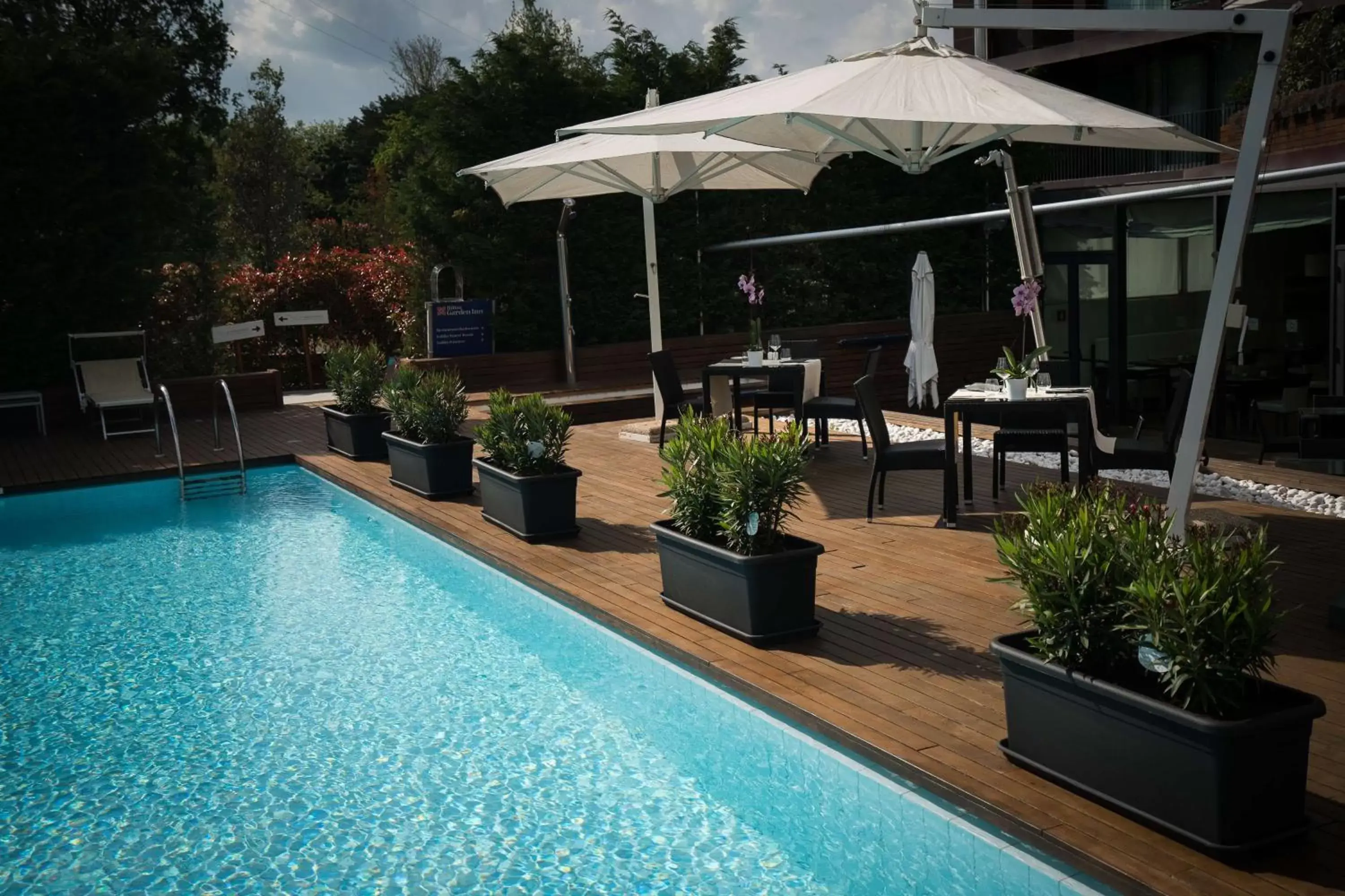 Pool view, Swimming Pool in Hilton Garden Inn Venice Mestre