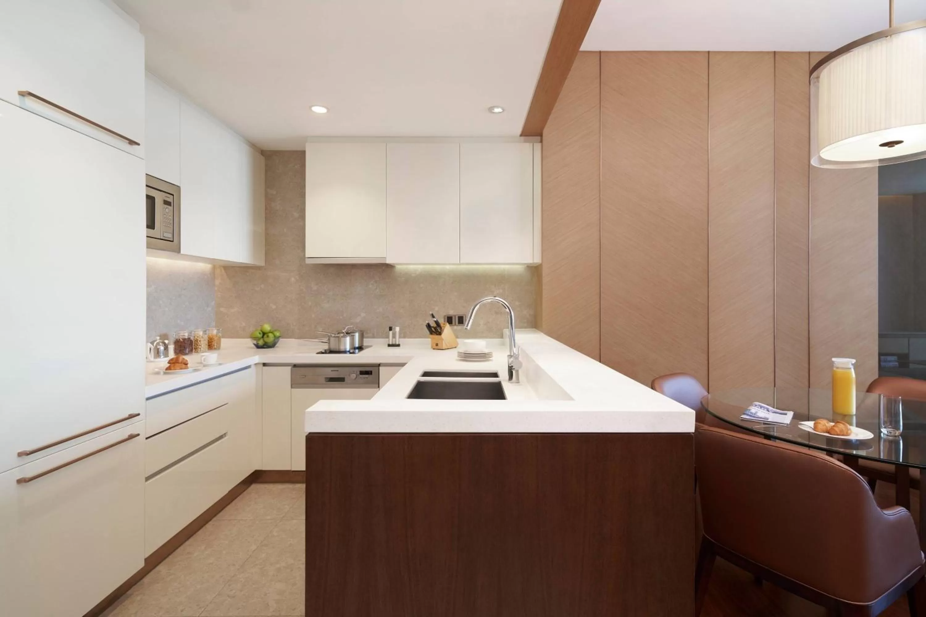 Kitchen or kitchenette in The OCT Harbour, Shenzhen - Marriott Executive Apartments