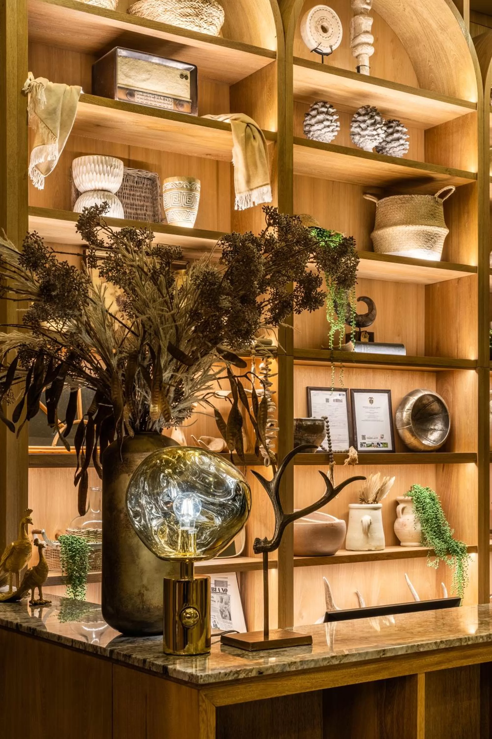 Decorative detail in Tau House