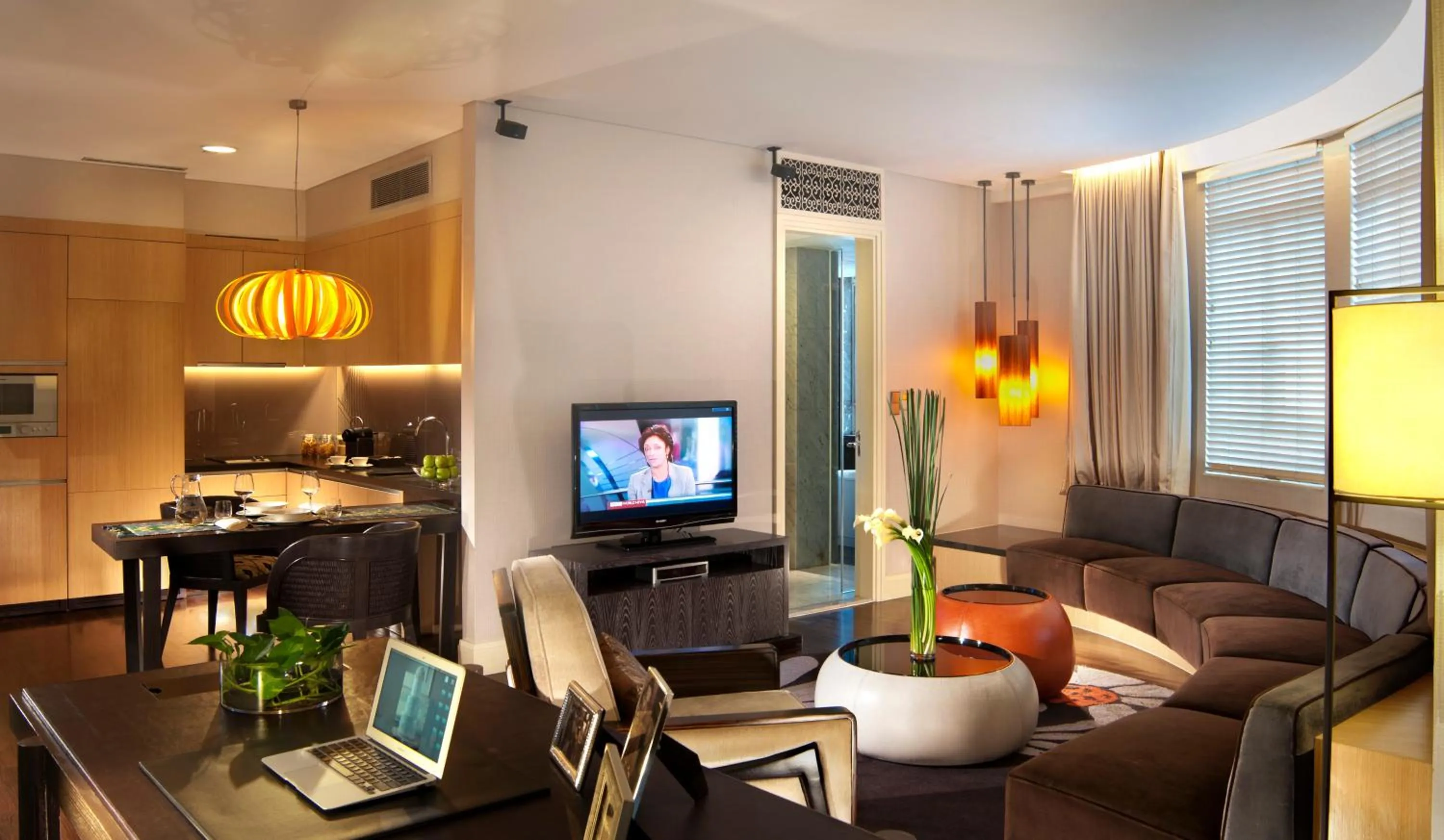 Living room in Ascott Raffles Place Singapore