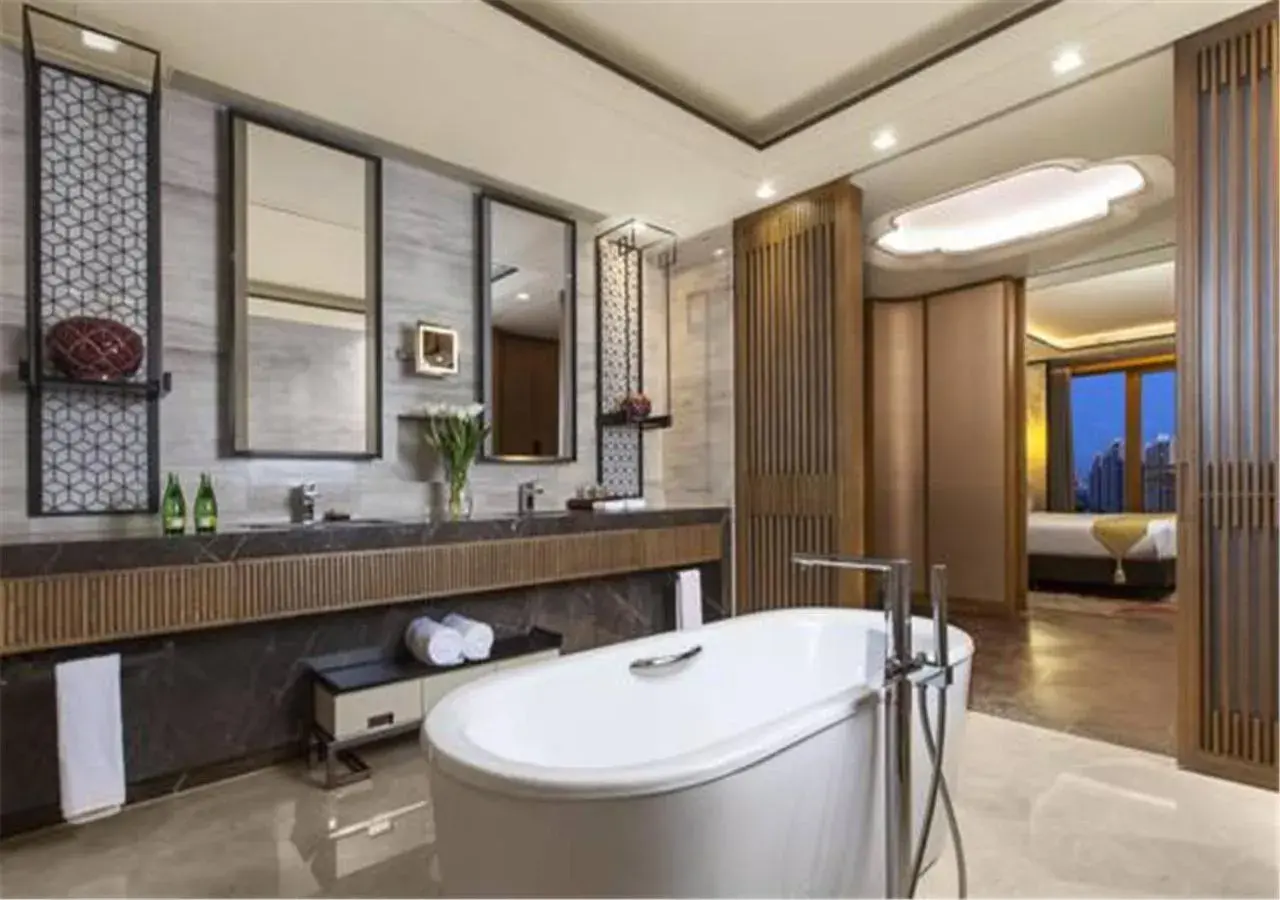Shower, Bathroom in Ascott Riverside Garden Beijing