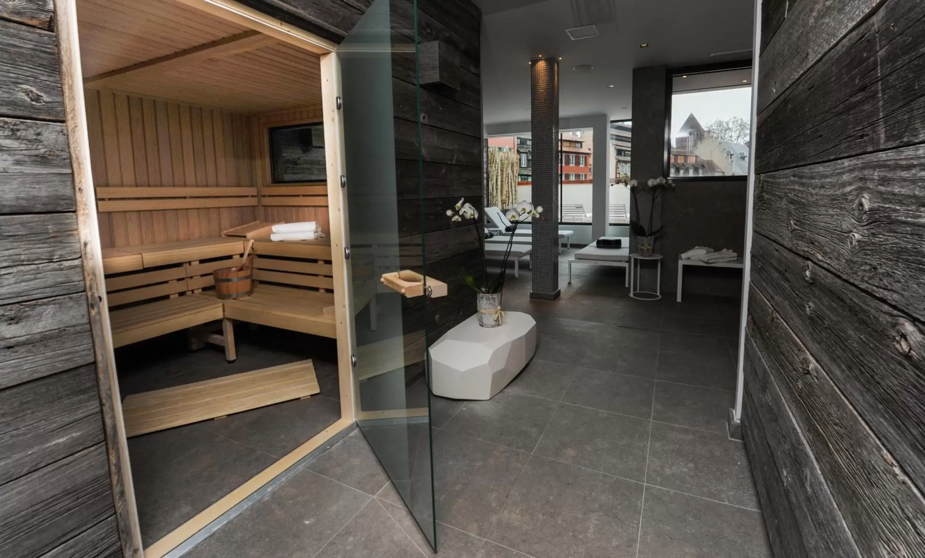 Sauna, Bathroom in Hotel & Spa REGENT PETITE FRANCE