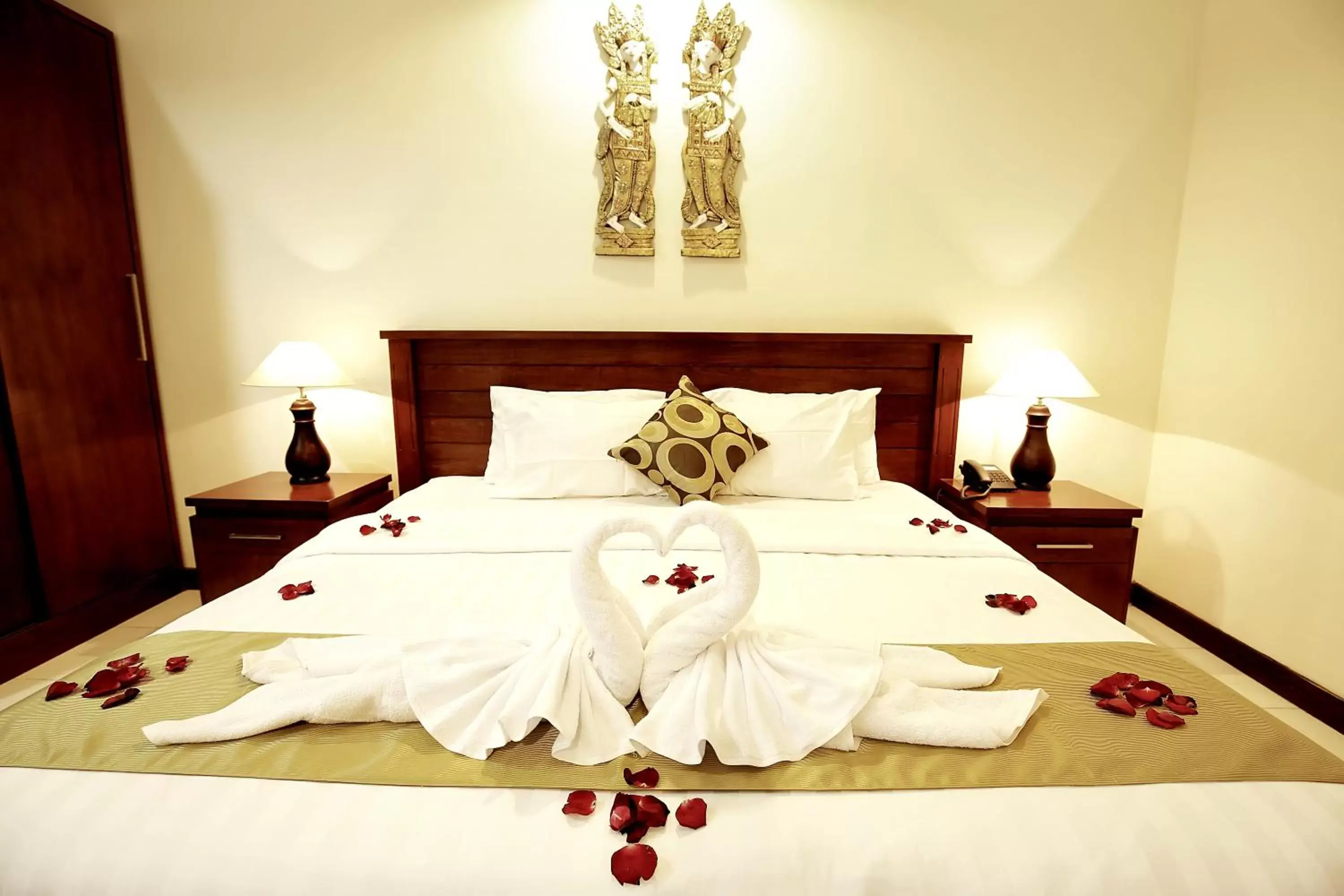 Bed in Hotel Segara Agung
