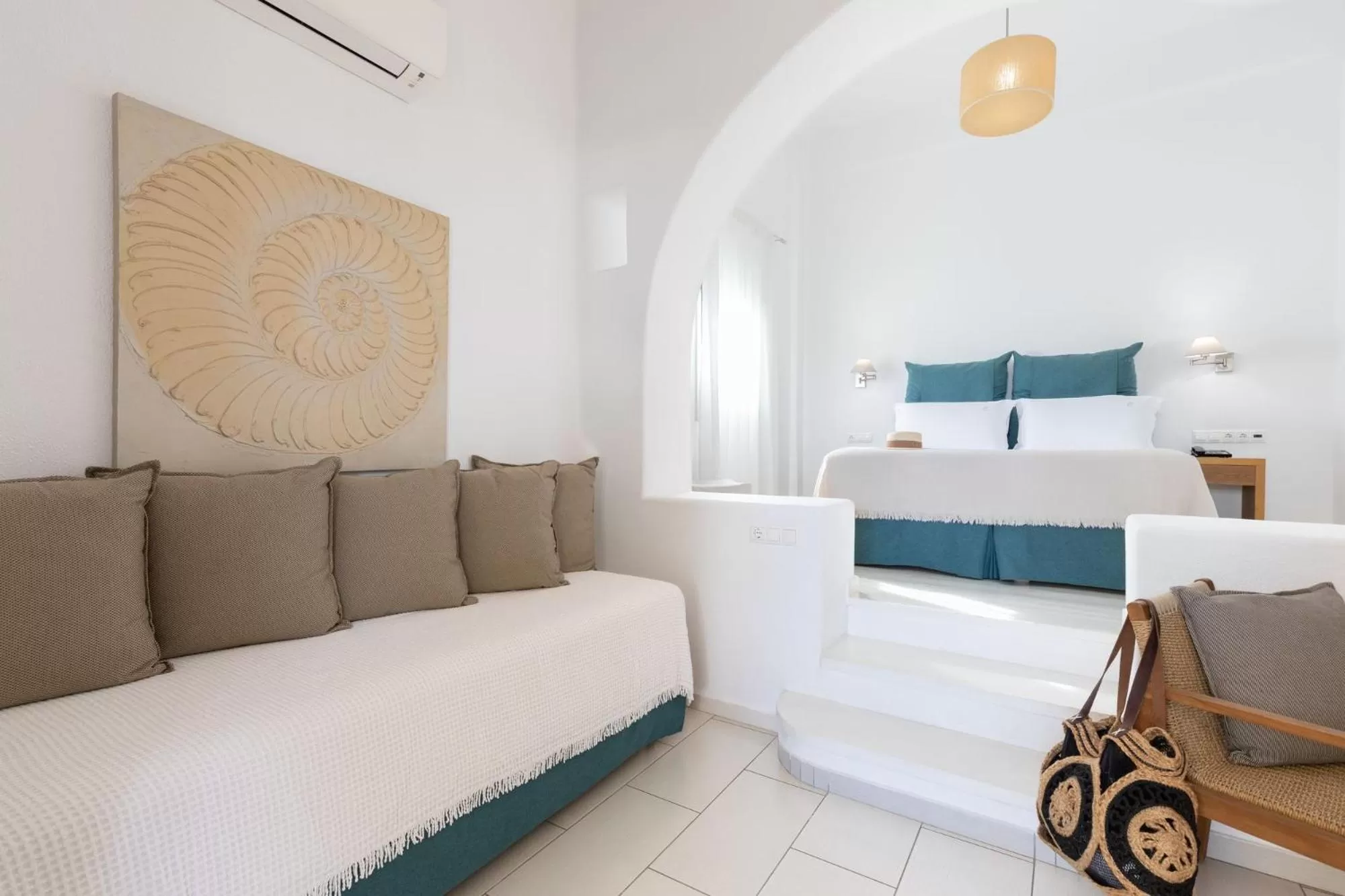 Bedroom, Bed in Elena Hotel Mykonos