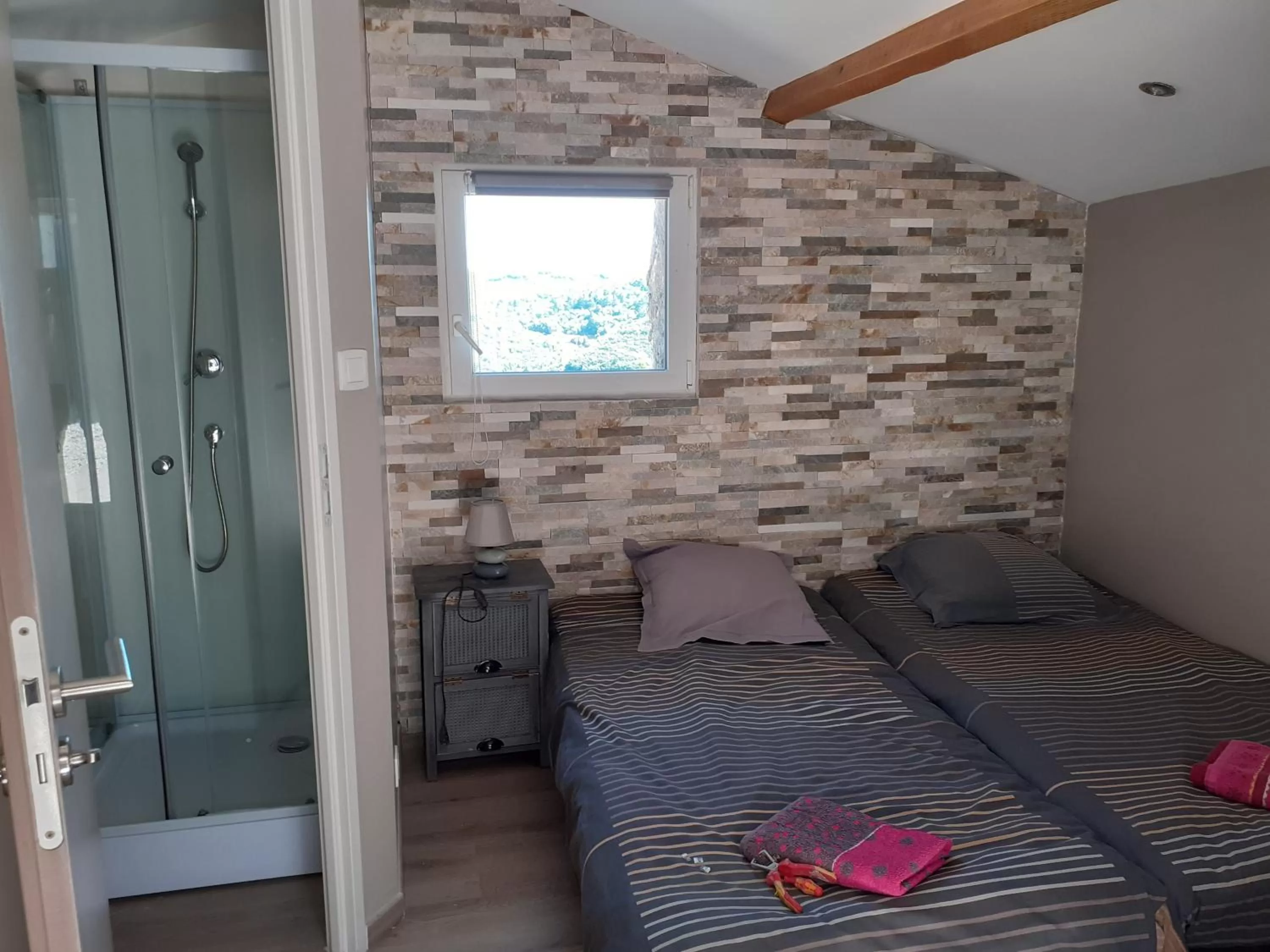 Bed in L'Auberge du Mazet