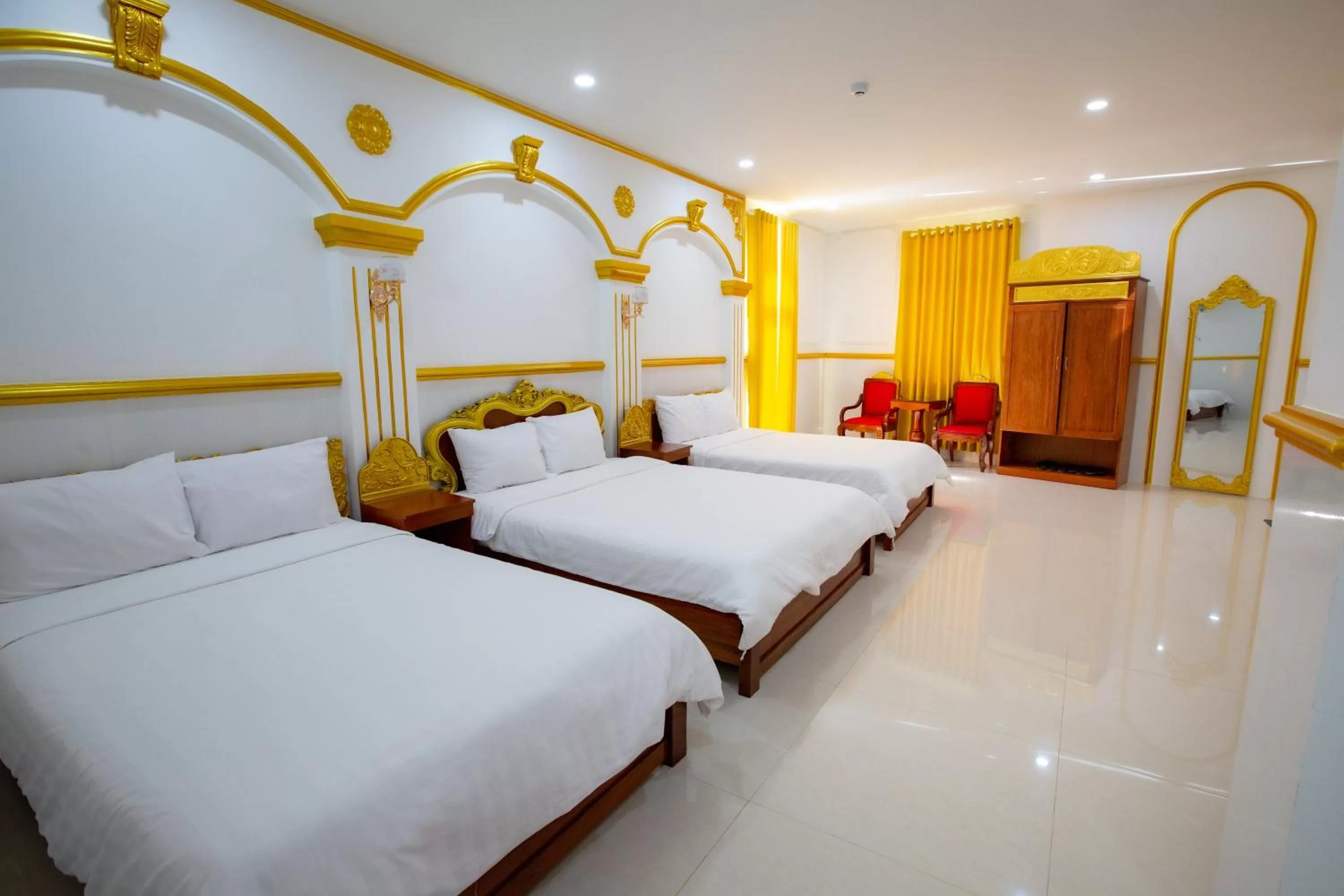 Bed in KING VILLA QUẢNG NGÃI