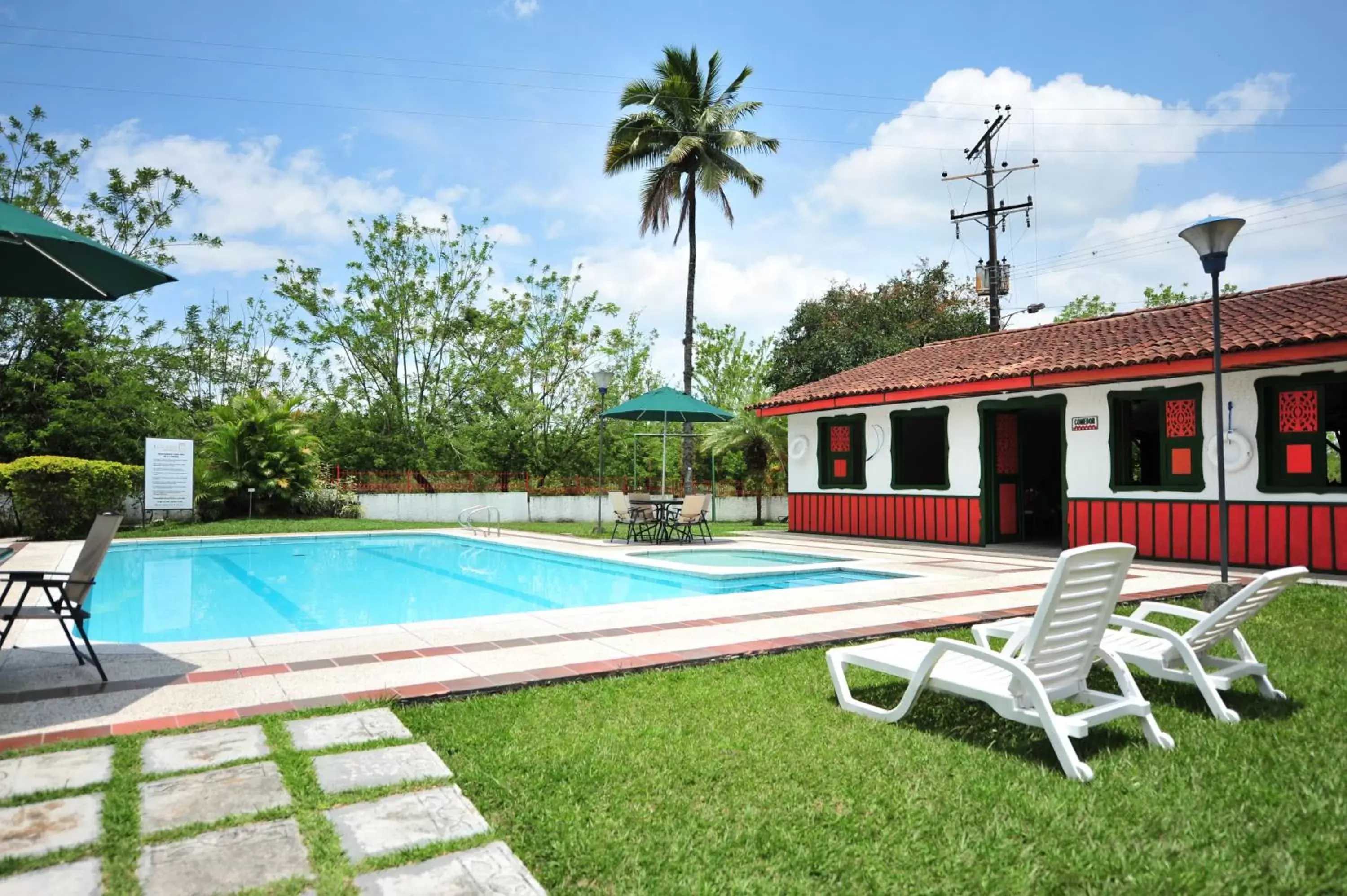 Garden, Swimming Pool in Hotel campestre La Floresta