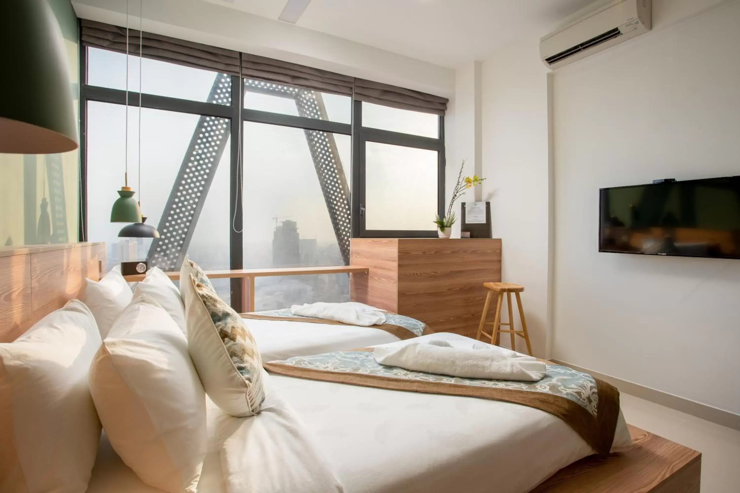 Deluxe Twin Room - City View in The Snowbell Hotel & Spa at The Bridge Deluxe Twin Room - City View in The Snowbell Hotel & Spa at The Bridge