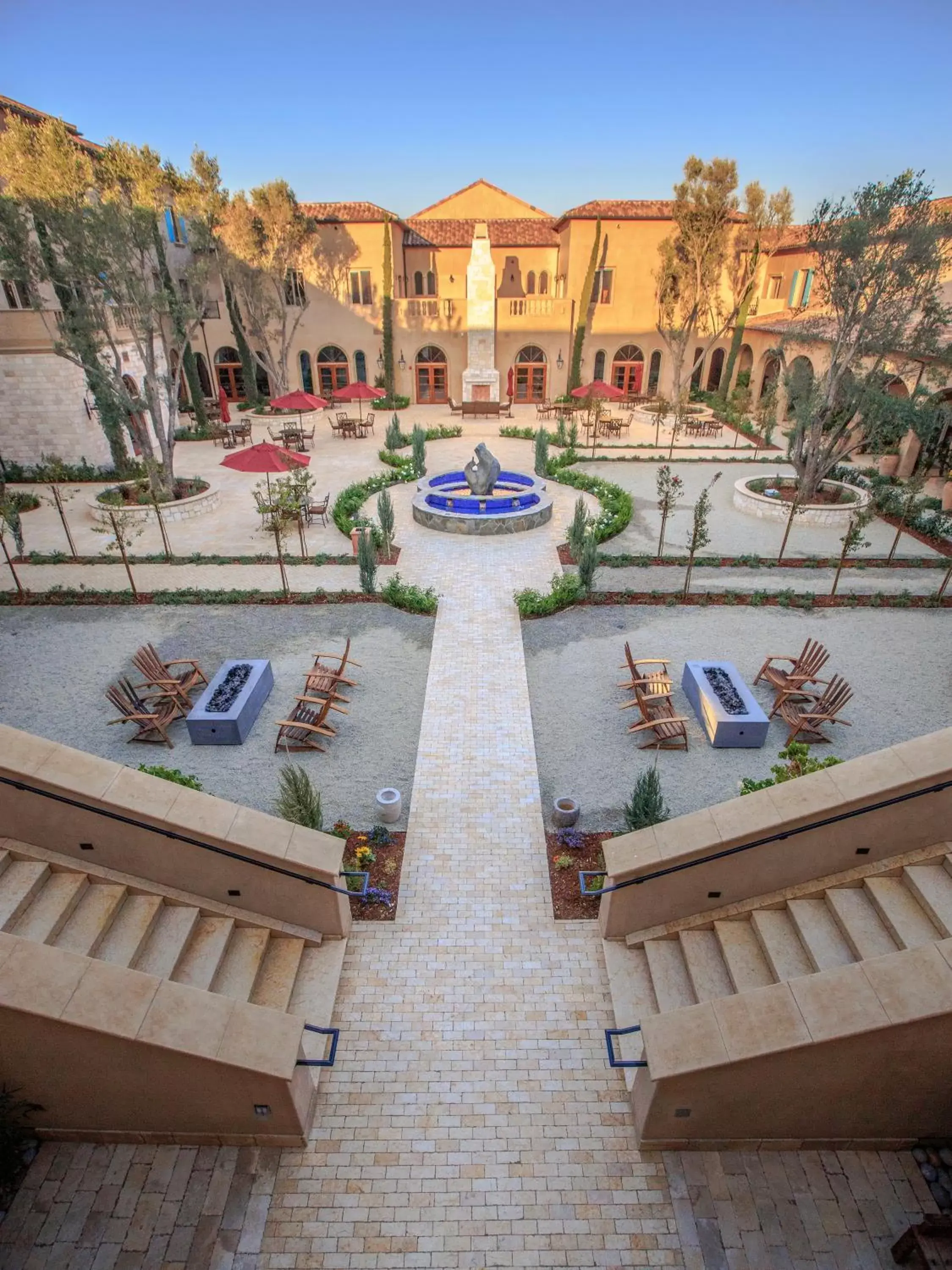 Balcony/Terrace, Pool View in Allegretto Vineyard Resort Paso Robles