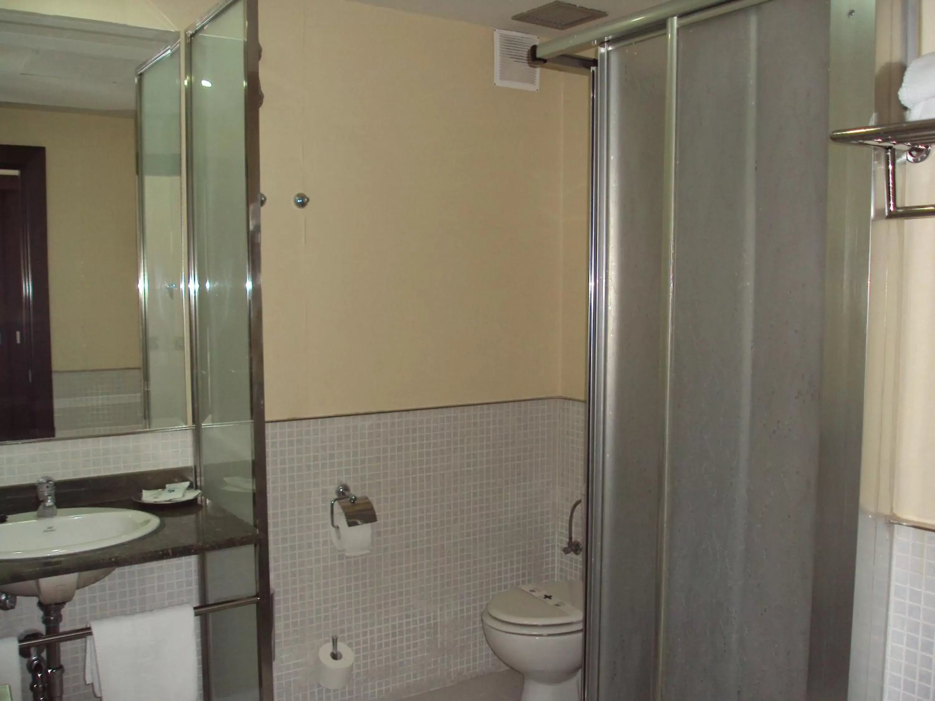 Shower, Bathroom in Hotel Puerta de Ocaña