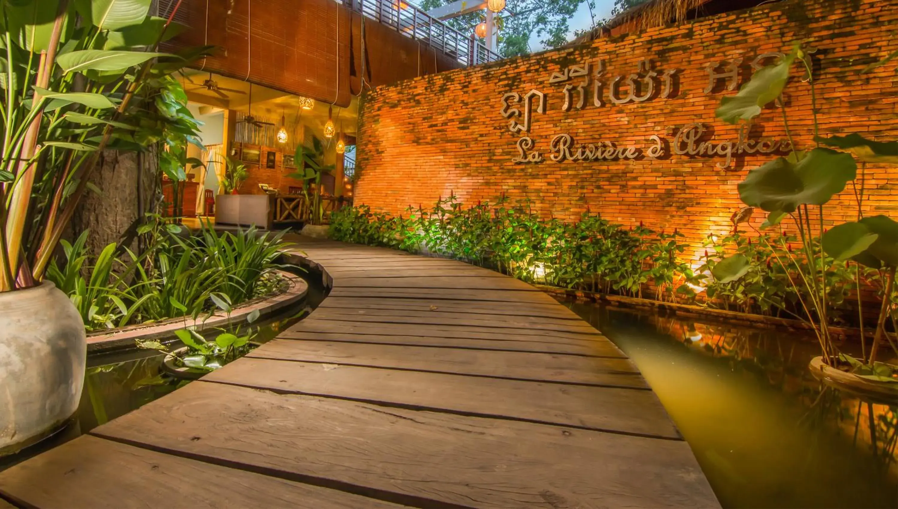 Facade/entrance in La Rivière d' Angkor Resort