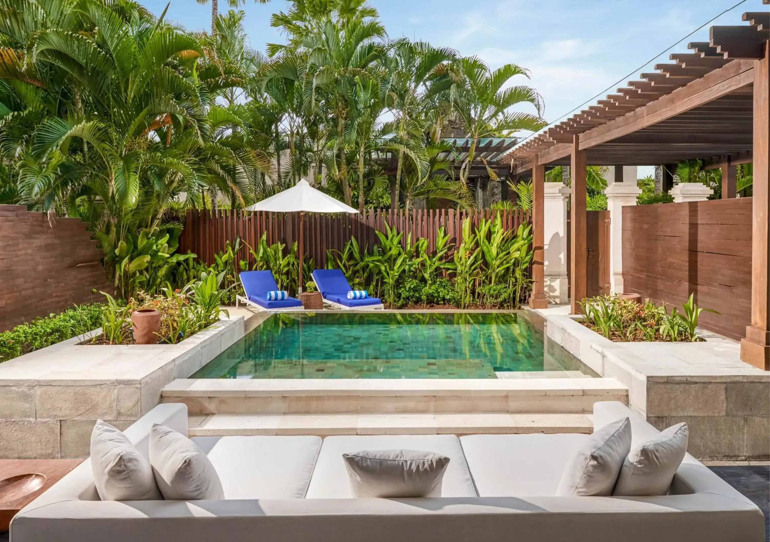 Patio, Swimming Pool in Suites & Villas at Sofitel Bali