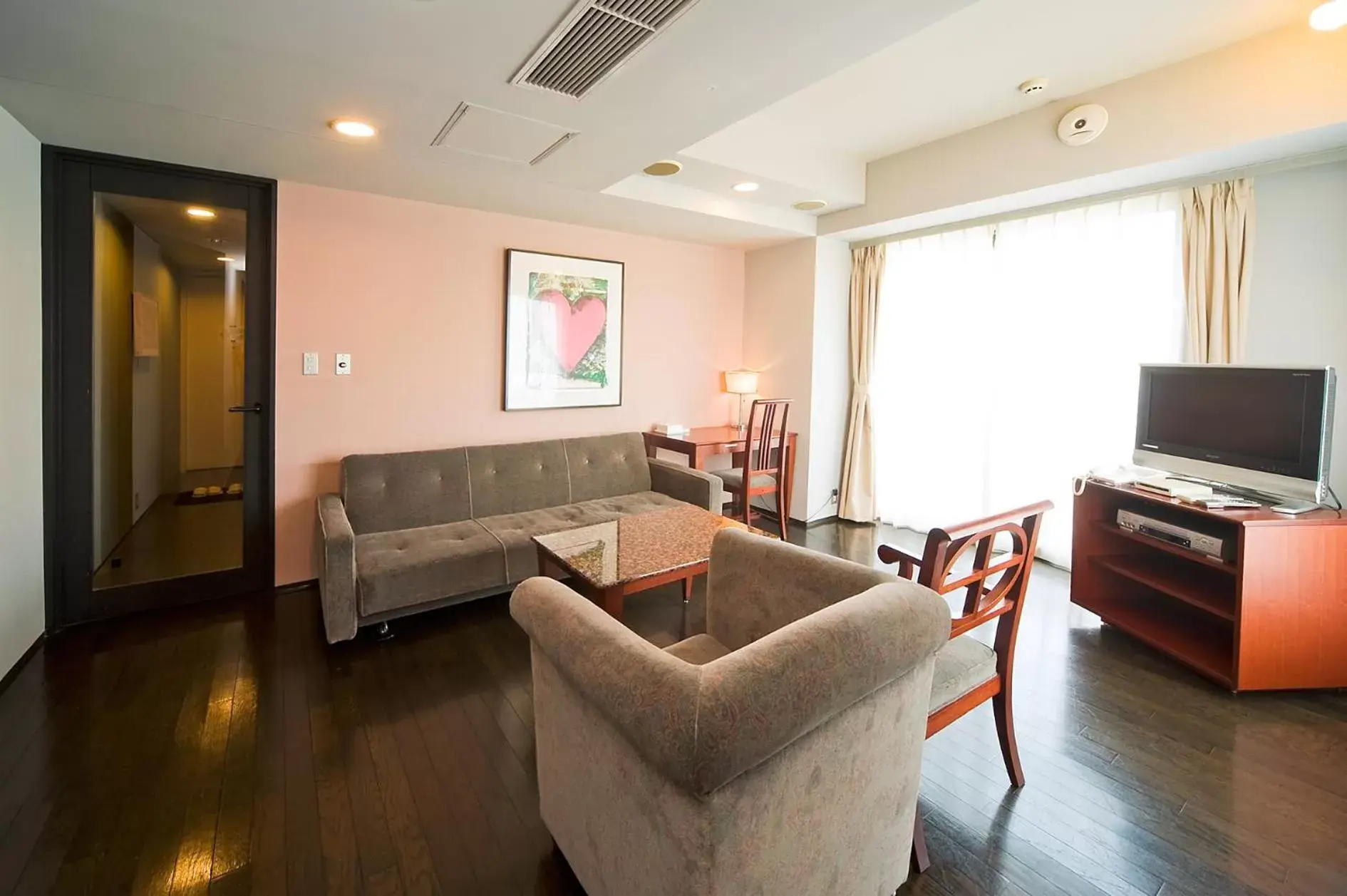 Living room in The Residential Suites Fukuoka Living room in The Residential Suites Fukuoka