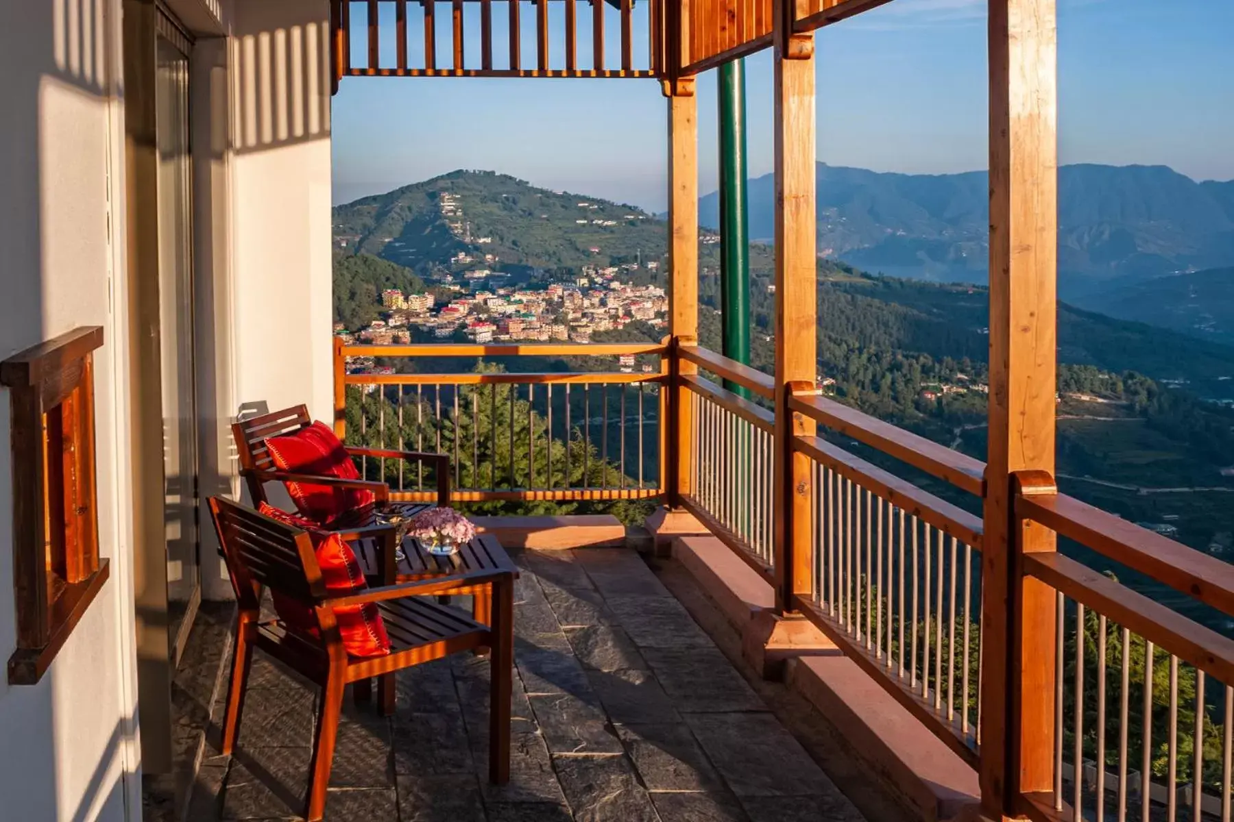 View (from property/room), Mountain View in Taj Theog Resort & Spa Shimla