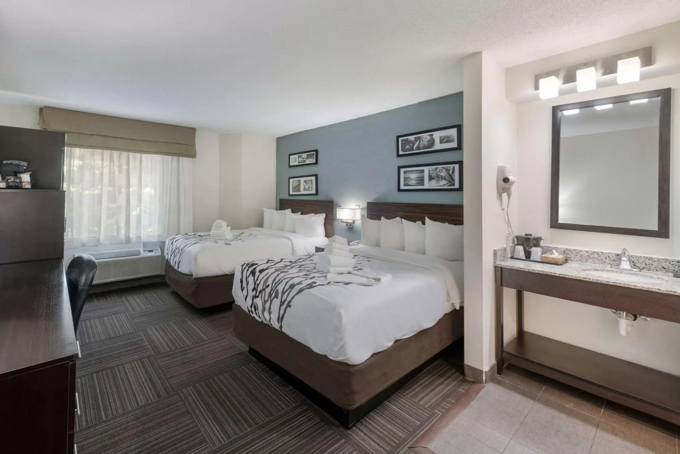 Bedroom, Bed in Sleep Inn & Suites Chesapeake - Portsmouth
