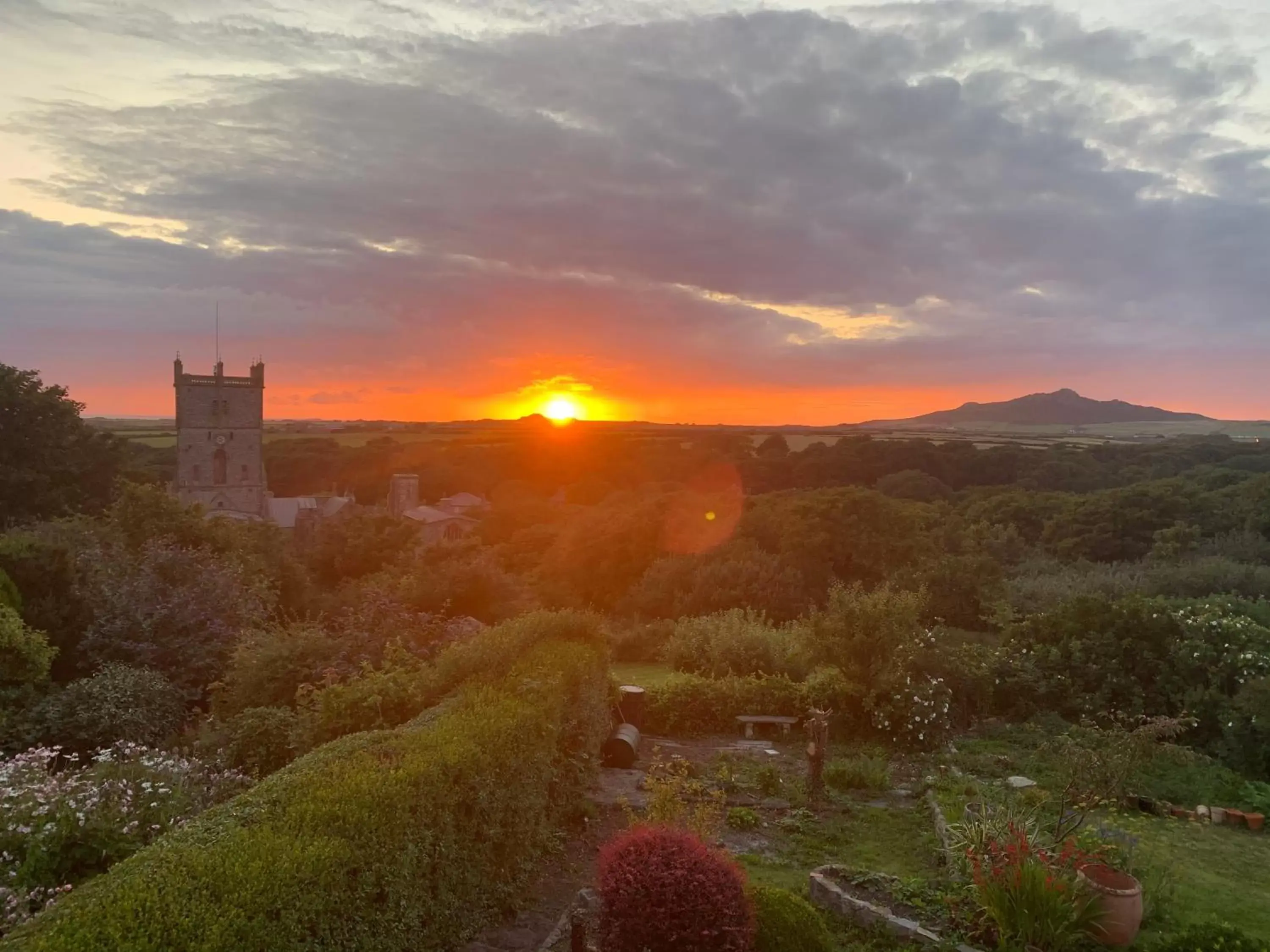 View (from property/room), Sunrise/Sunset in St Davids Gin & Kitchen - The Cathedral Villas