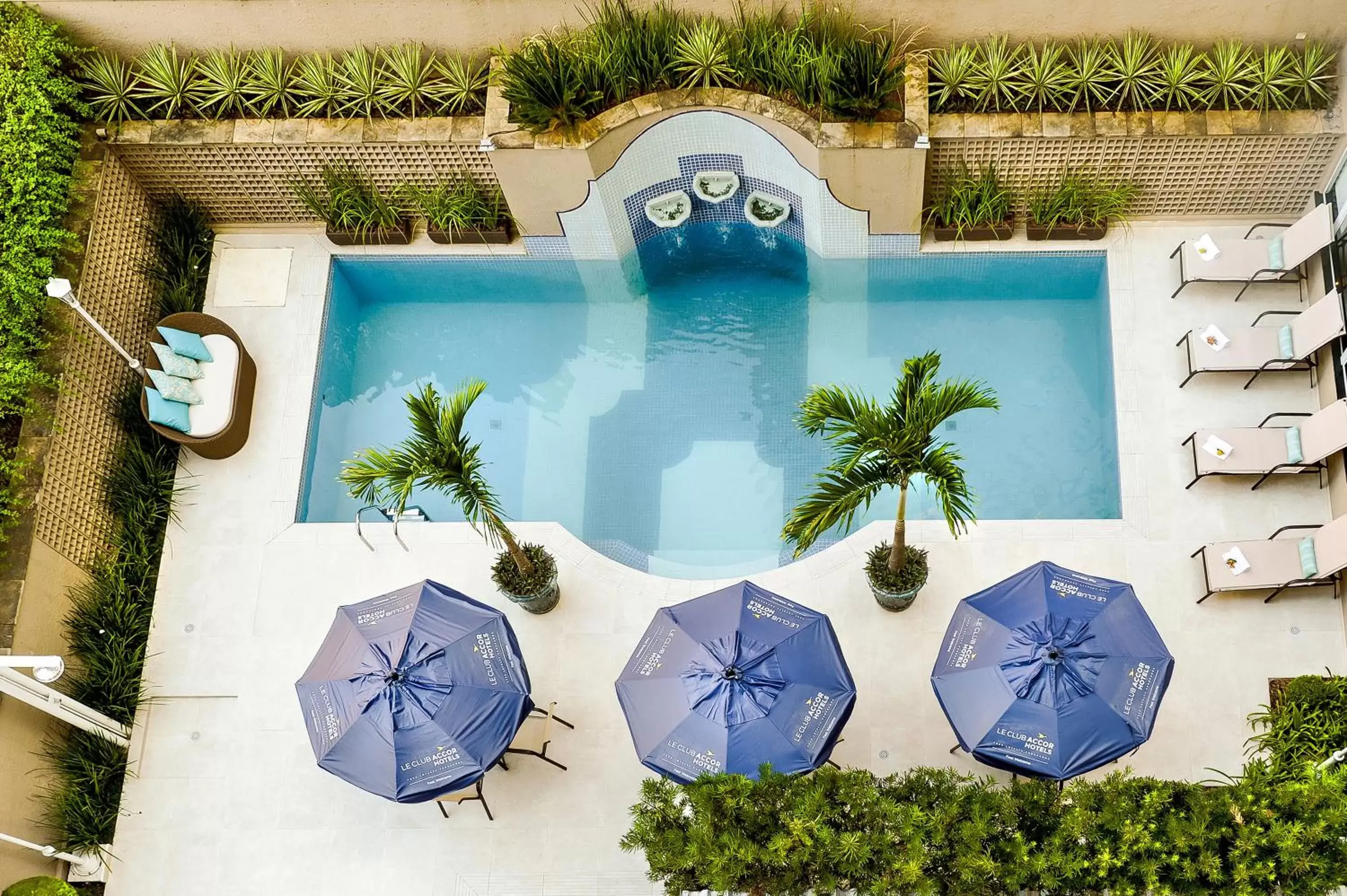 Bird's eye view, Pool View in Mercure Sao Paulo JK