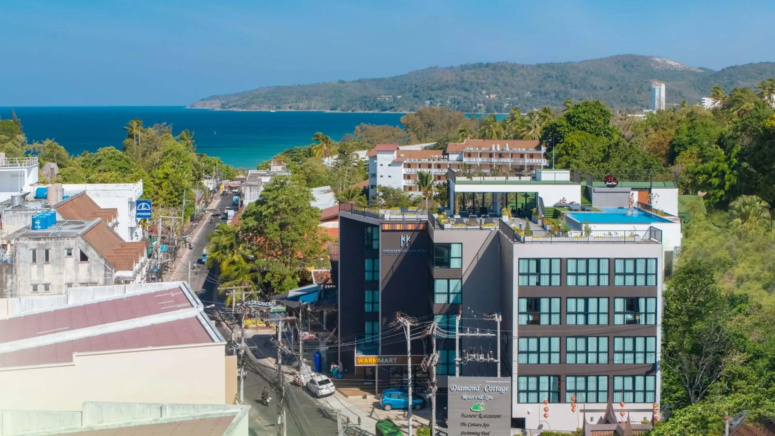 Bird's eye view in KK Karon Kata Boutique Hotel Bird's eye view in KK Karon Kata Boutique Hotel