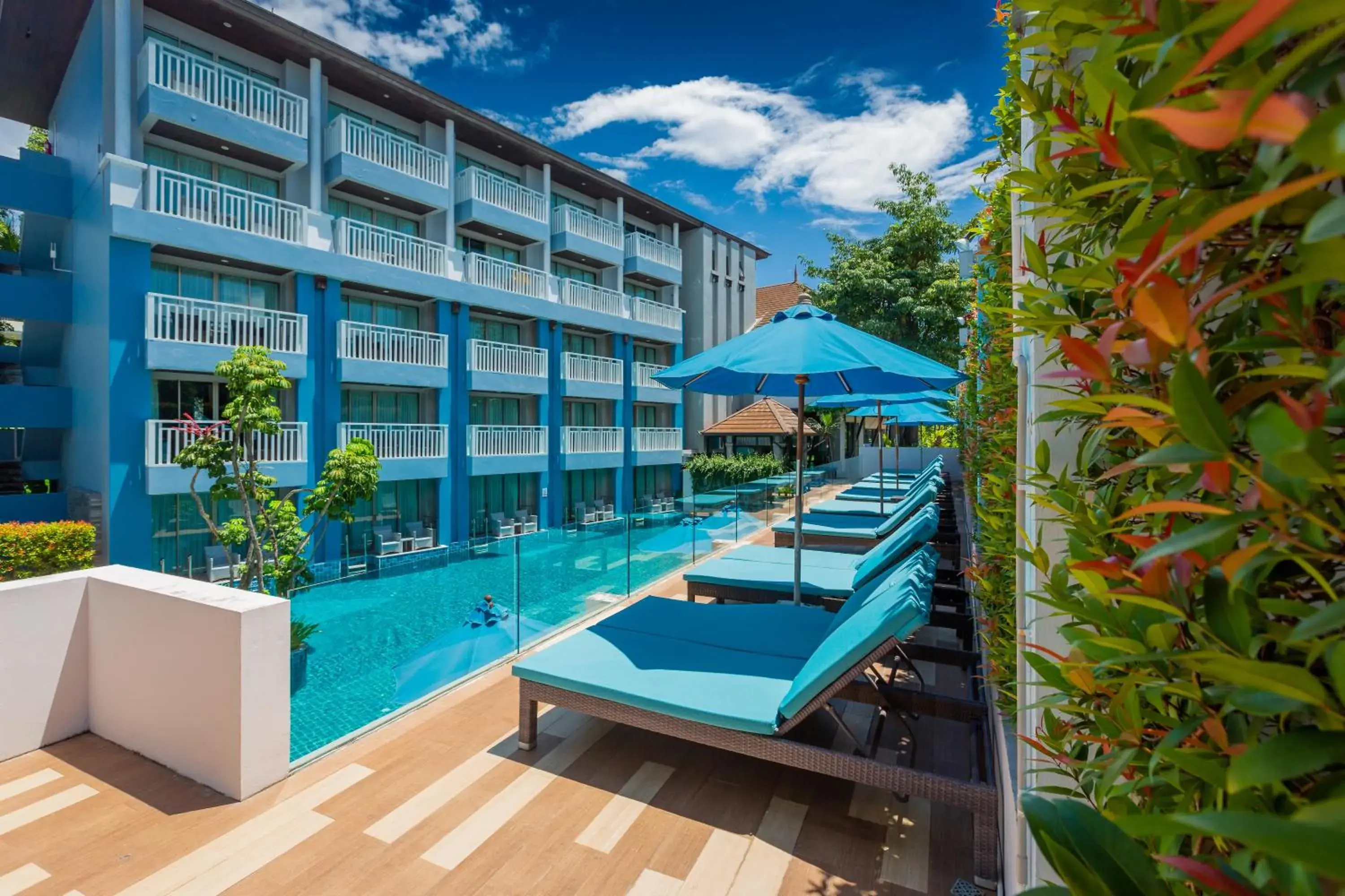 Balcony/Terrace, Swimming Pool in Buri Tara Resort - SHA Extra Plus