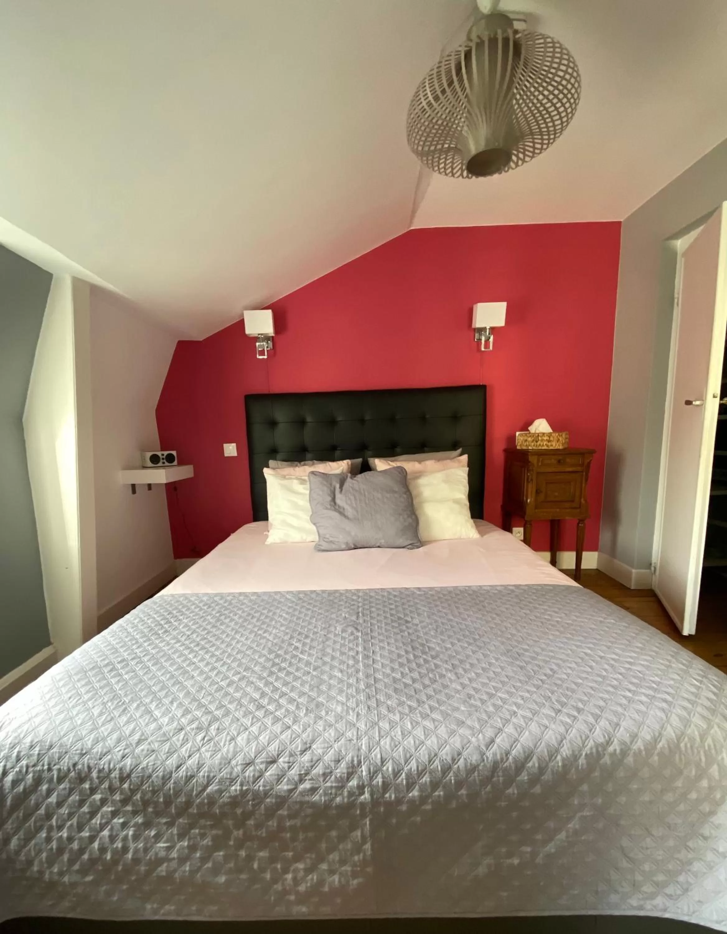 Bed in Chambres d'Hôtes Au coin du spa