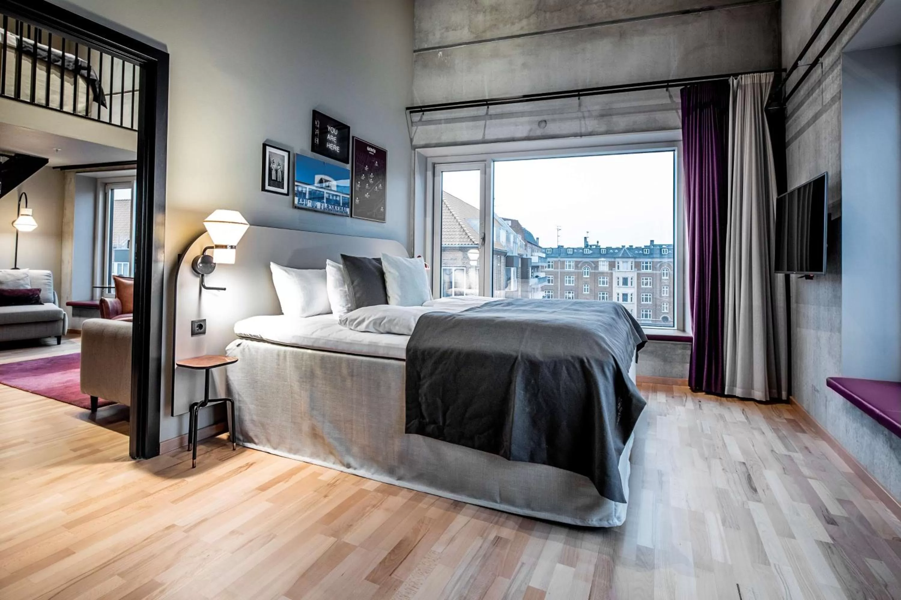 Bedroom, Bed in Scandic Kødbyen