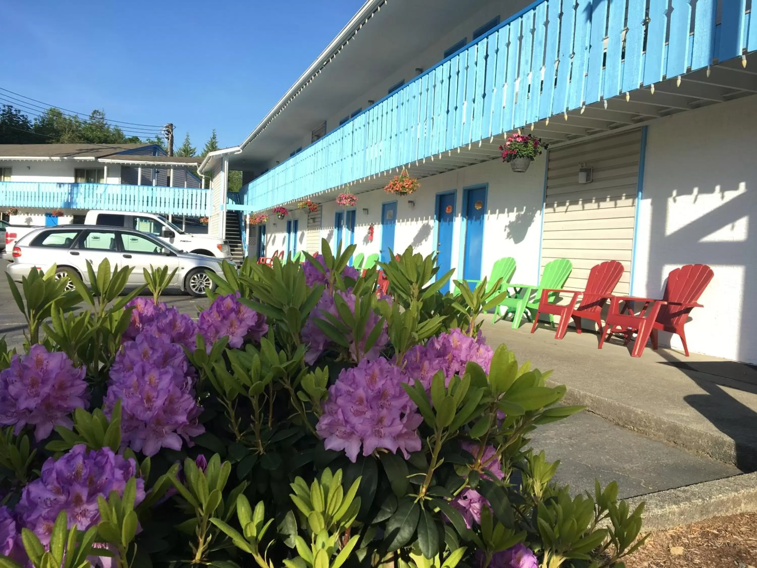 Garden view, Property Building in Fuller Lake Chemainus Motel